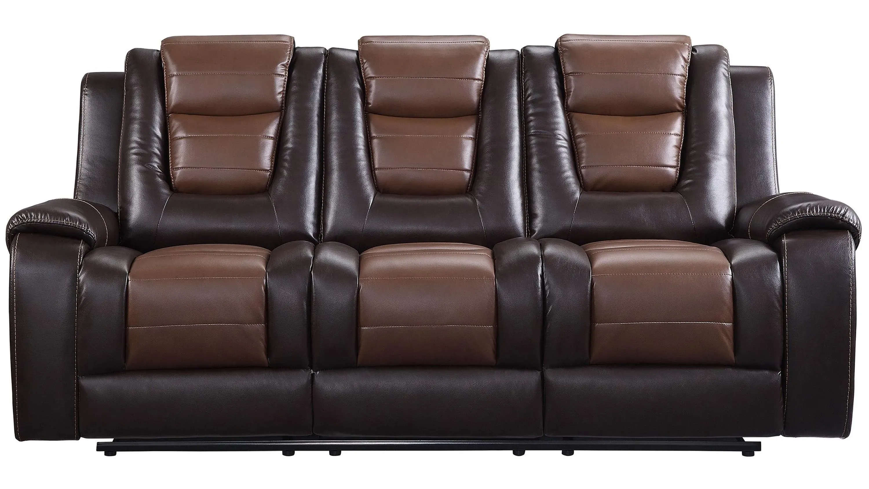 Ashcroft Double Reclining Sofa w/Drop-Down Cup Holder Raymour