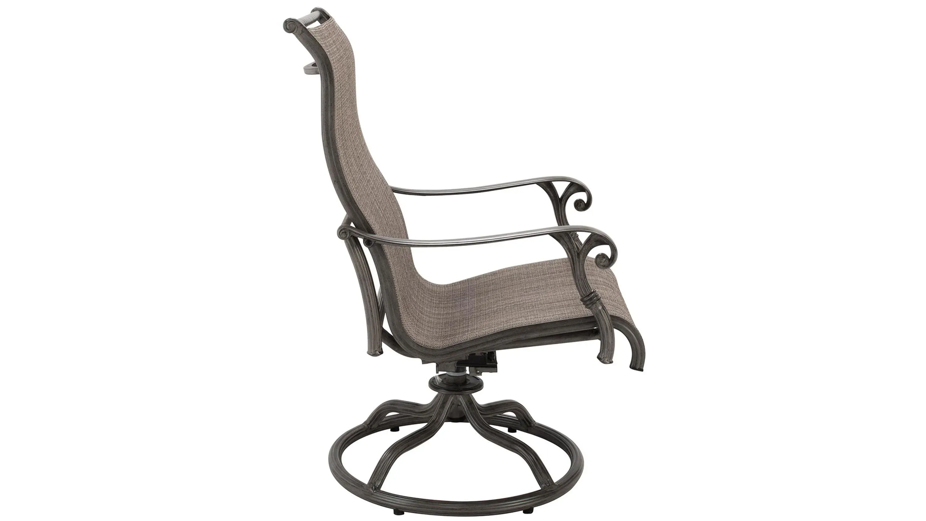 Indigo Bay Outdoor Dining Swivel Sling Chair