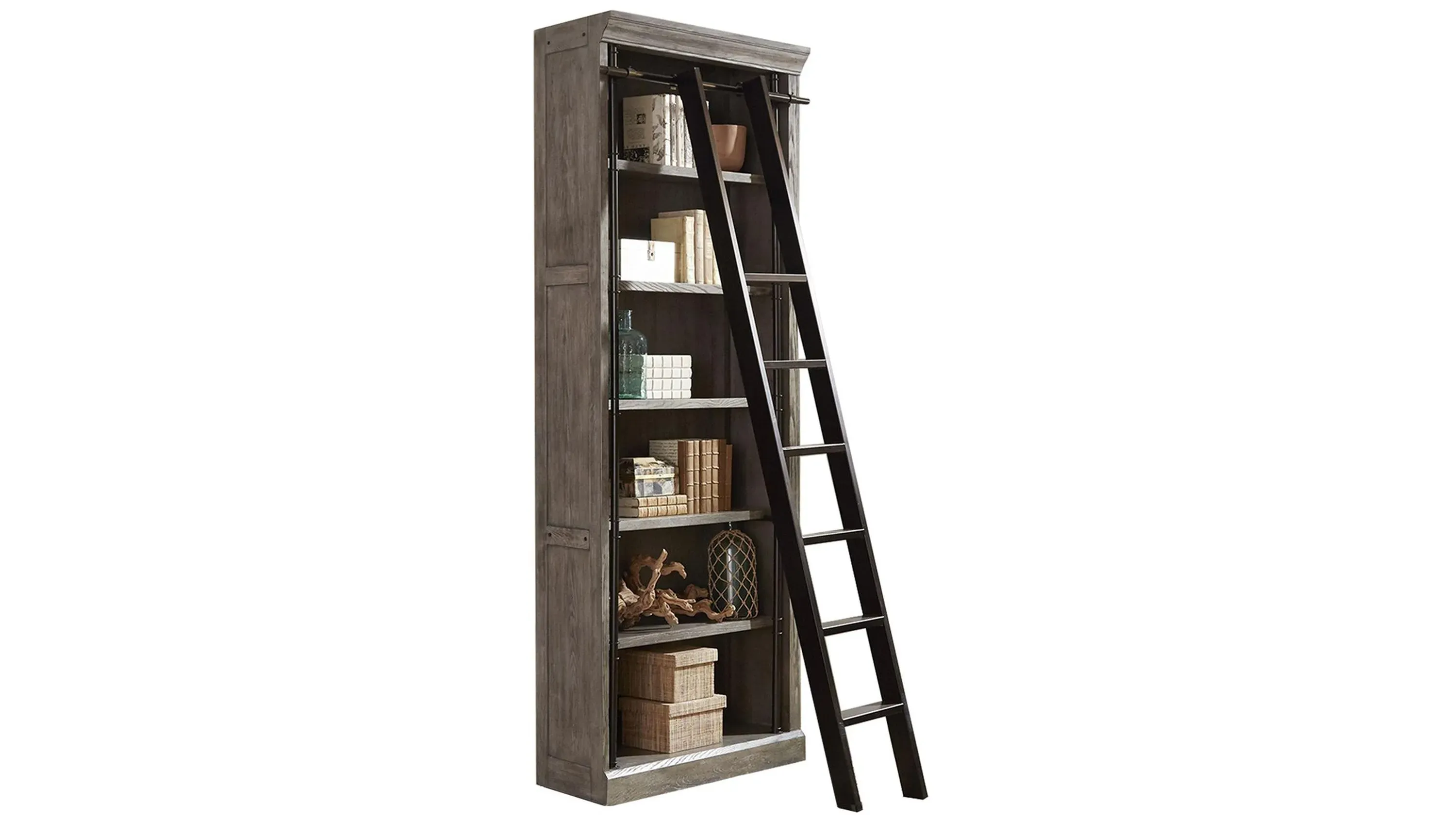 Avondale 94 Tall Bookcase w ladder Raymour Flanigan Raymour Flanigan