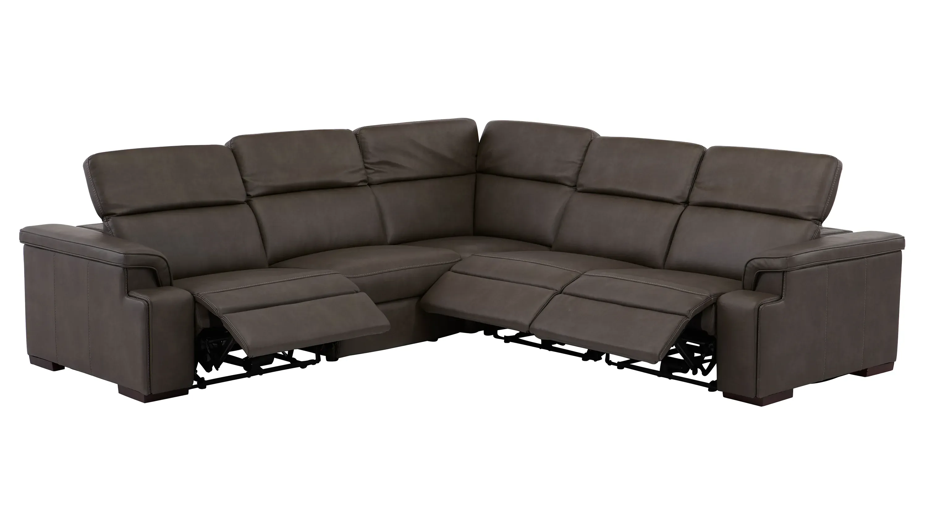 Orion 5-pc. Dual Power Media Sectional | Raymour & Flanigan