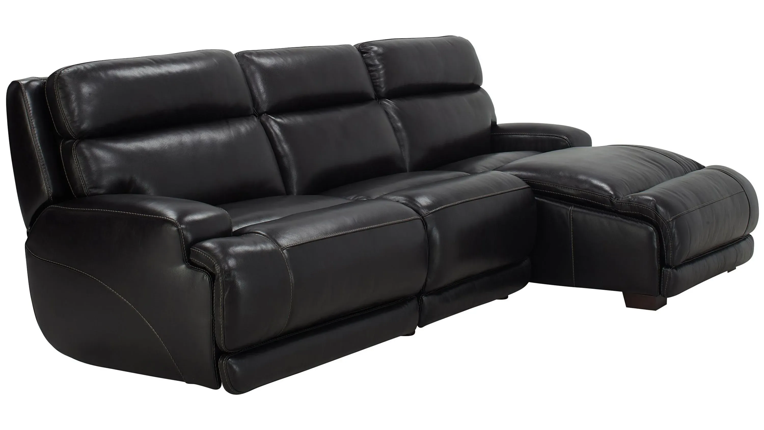 Tompkins Leather 3-pc. Sectional