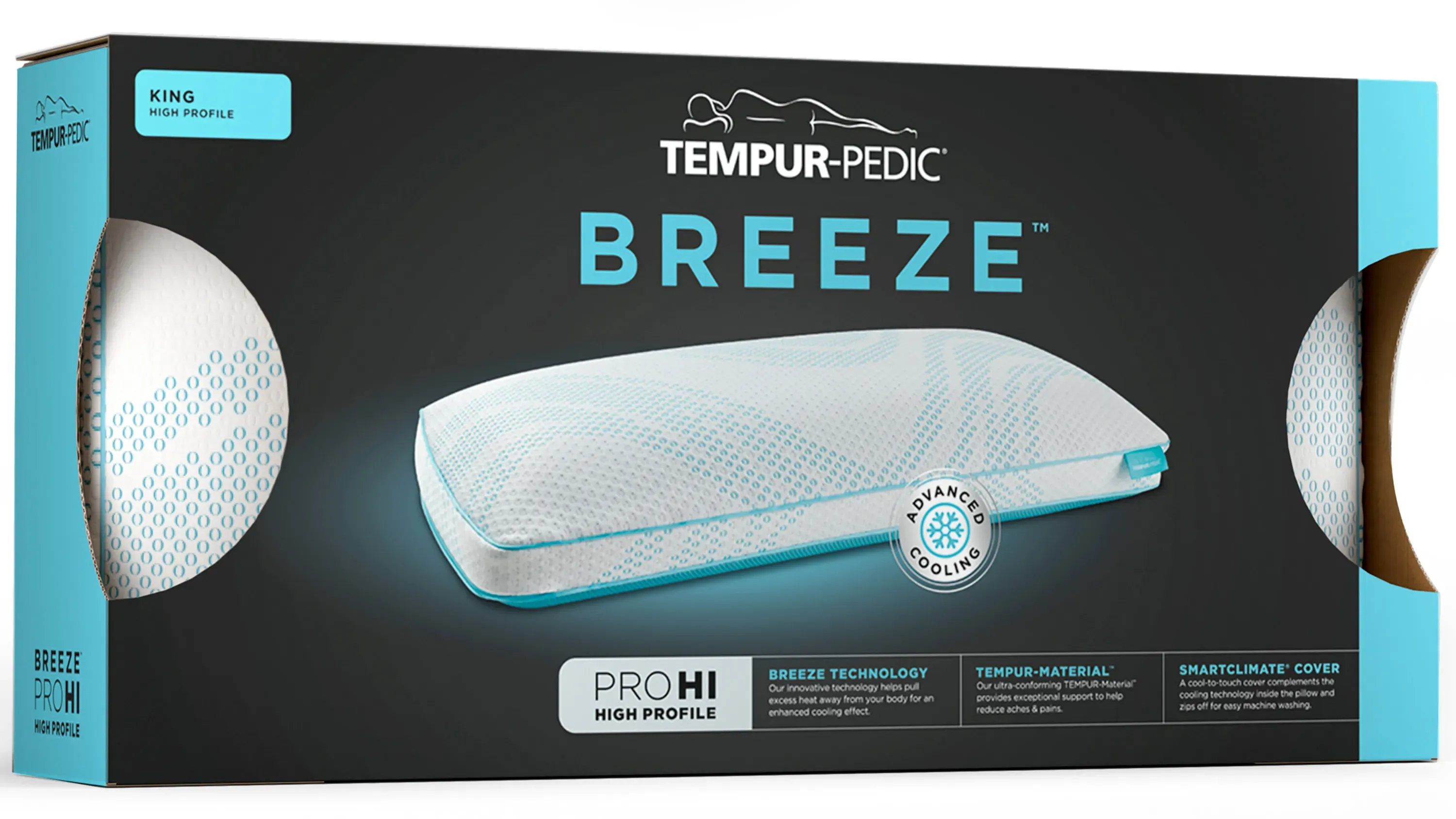 Tempur-Pedic Breeze ProHi 2.0 Pillow | Raymour & Flanigan