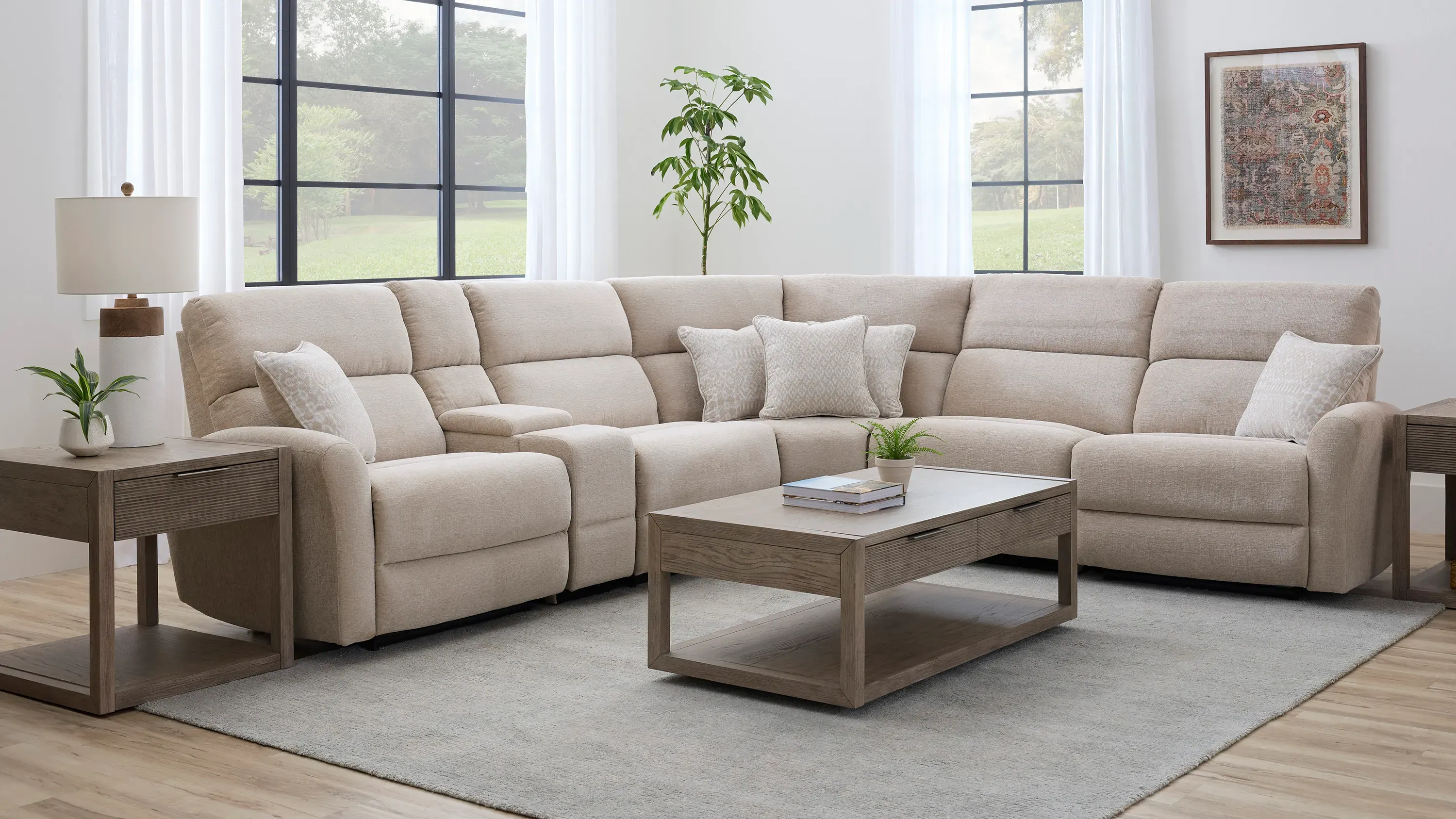 Fletcher Power Armless Recliner w/ Power Headrests | Raymour