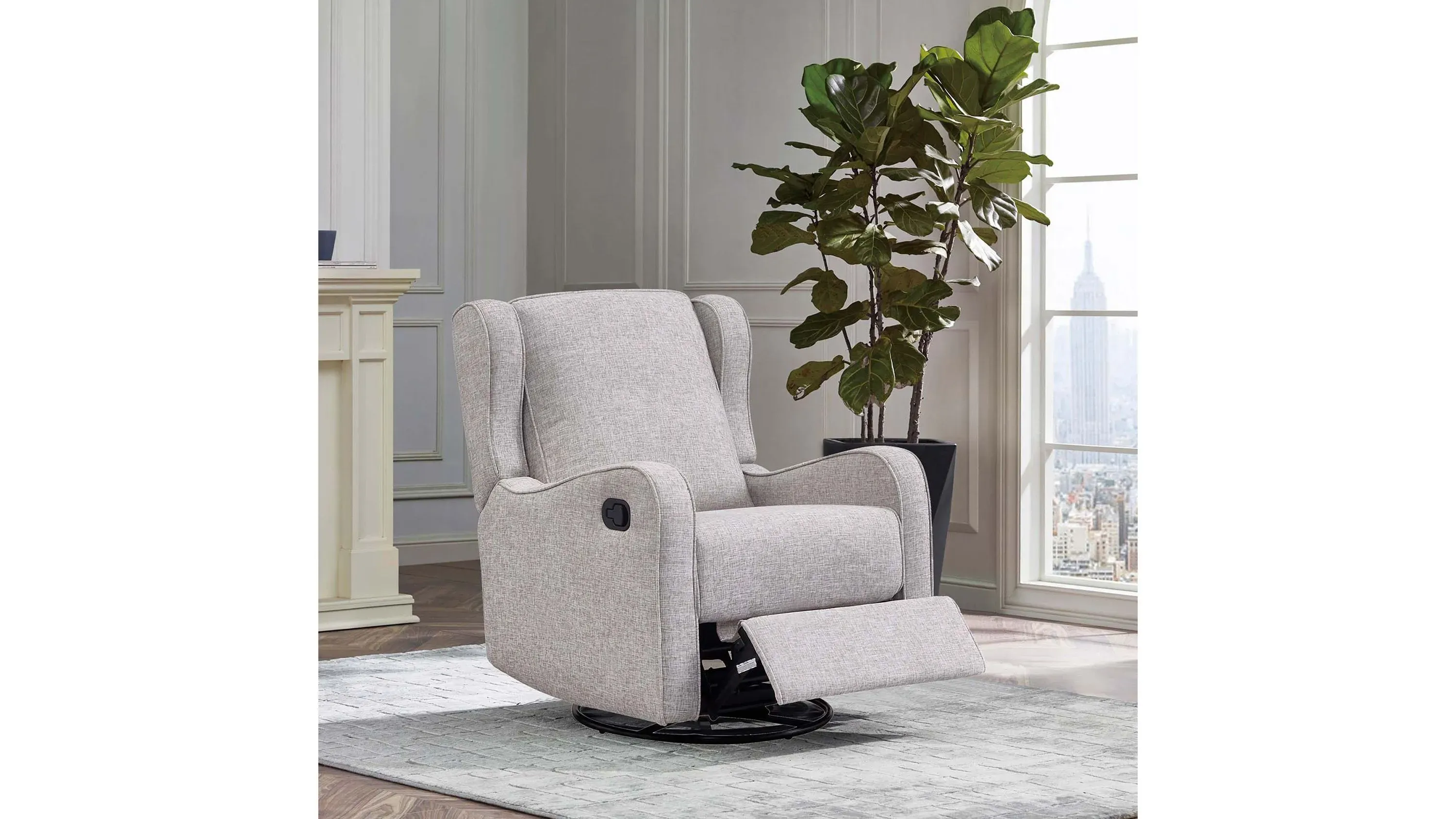 Skylar Manual Swivel Glider Recliner Raymour Flanigan