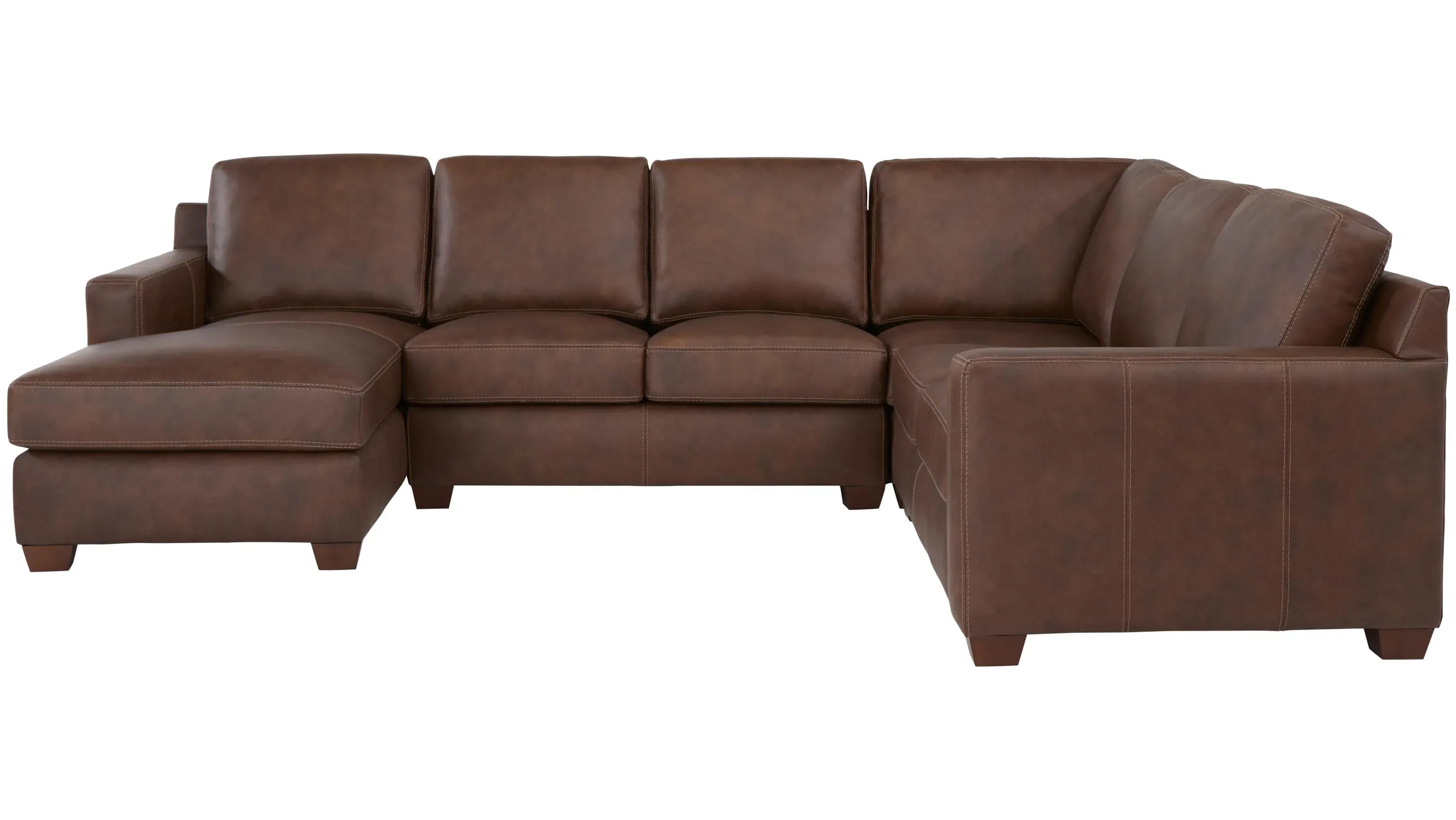 Quinton 4-pc. Leather Sectional