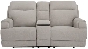 Locklan Zero Gravity Triple Power Console Loveseat | Raymour