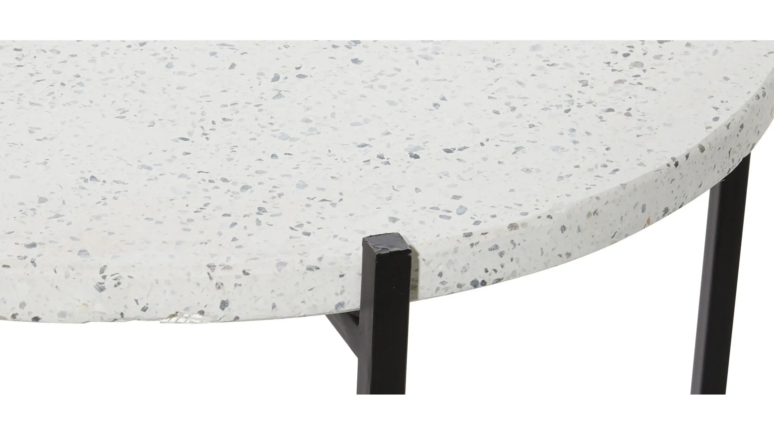 Curated visual reference: Textured Terrazzo Side Tables For Peaceful Small Areas Reference: Ivy Collection Terrazzo Accent Table