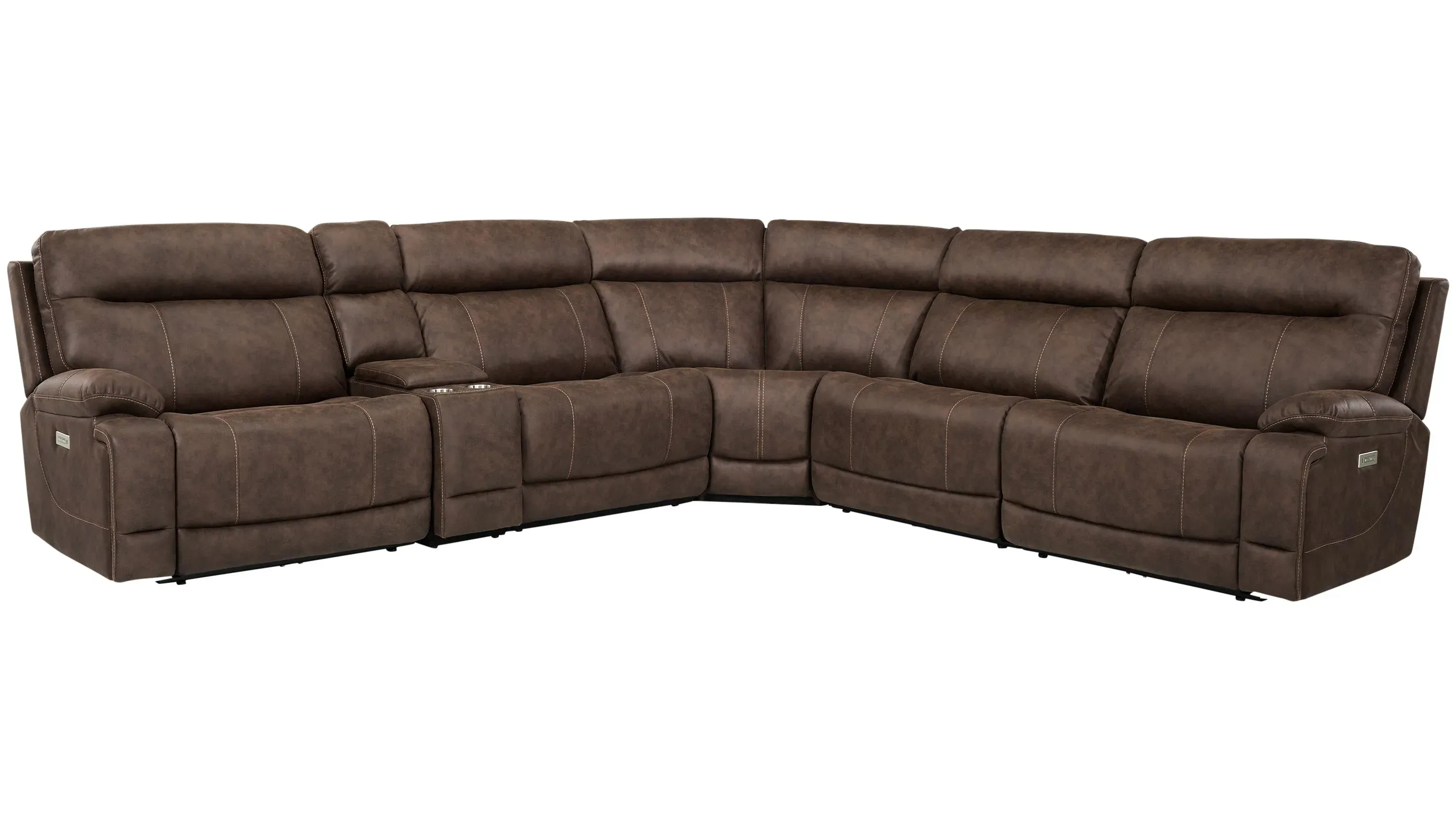 Gates 6-pc. Dual Power Sectional | Raymour & Flanigan