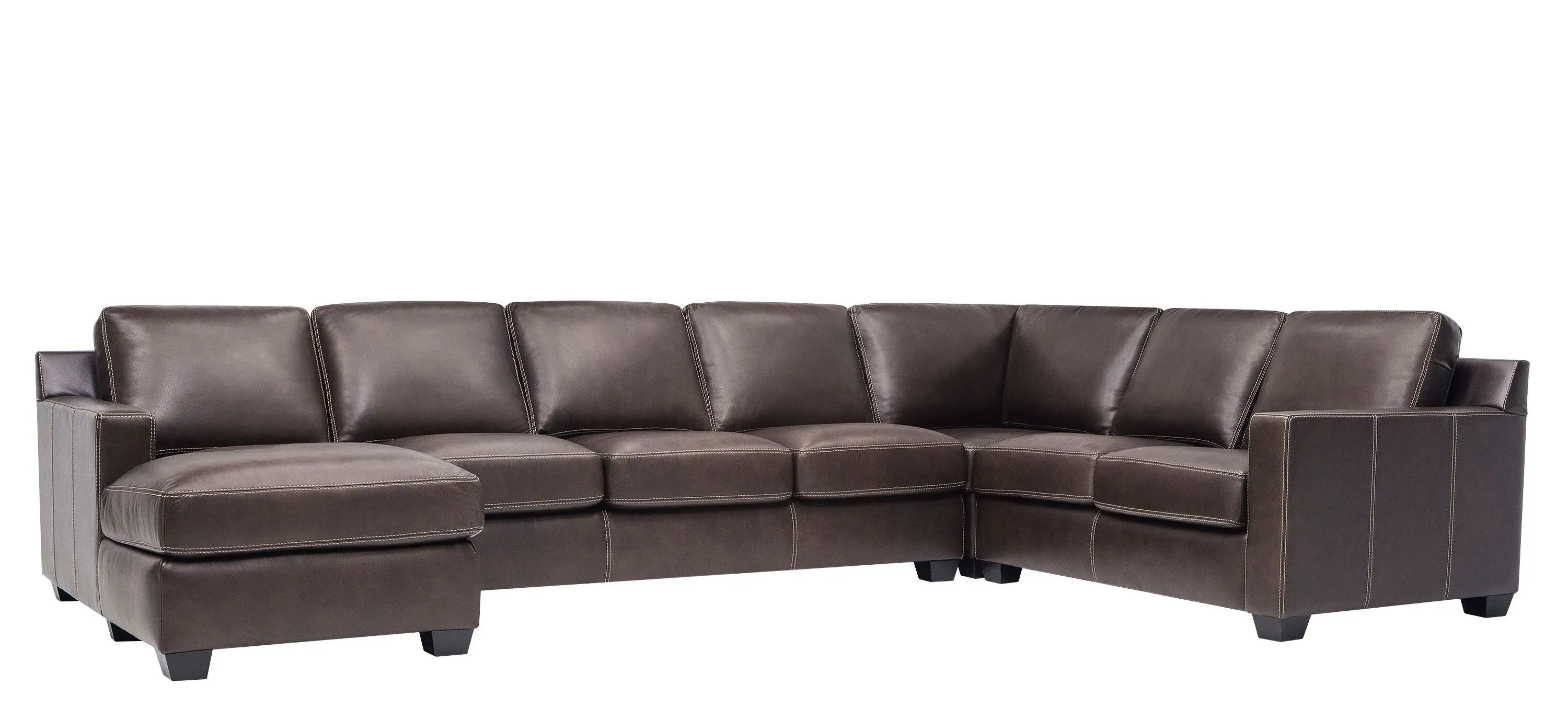 Raymour and flanigan leather sectional sales