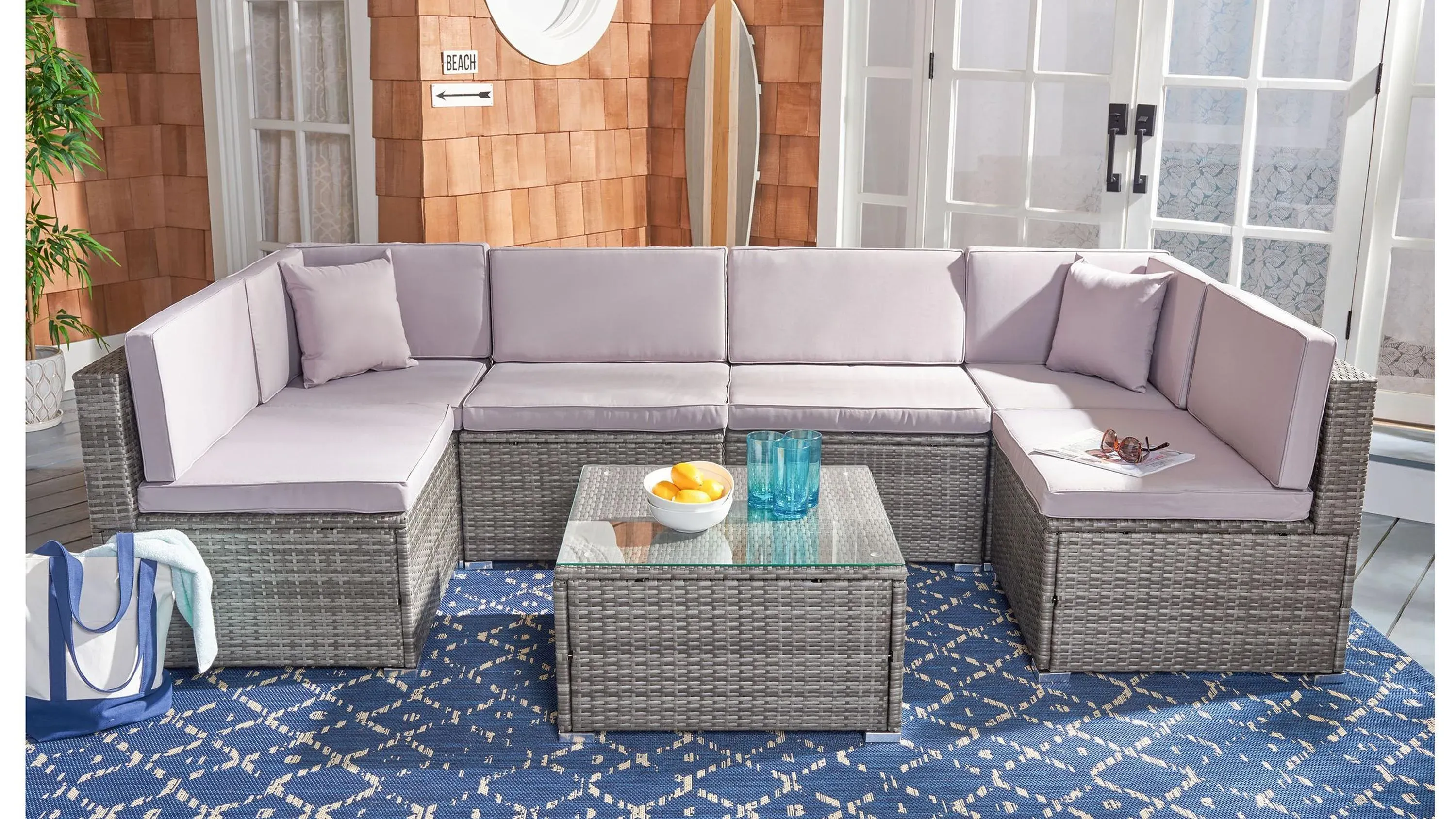 Noreen 3-pc. Outdoor Sectional Set | Raymour & Flanigan