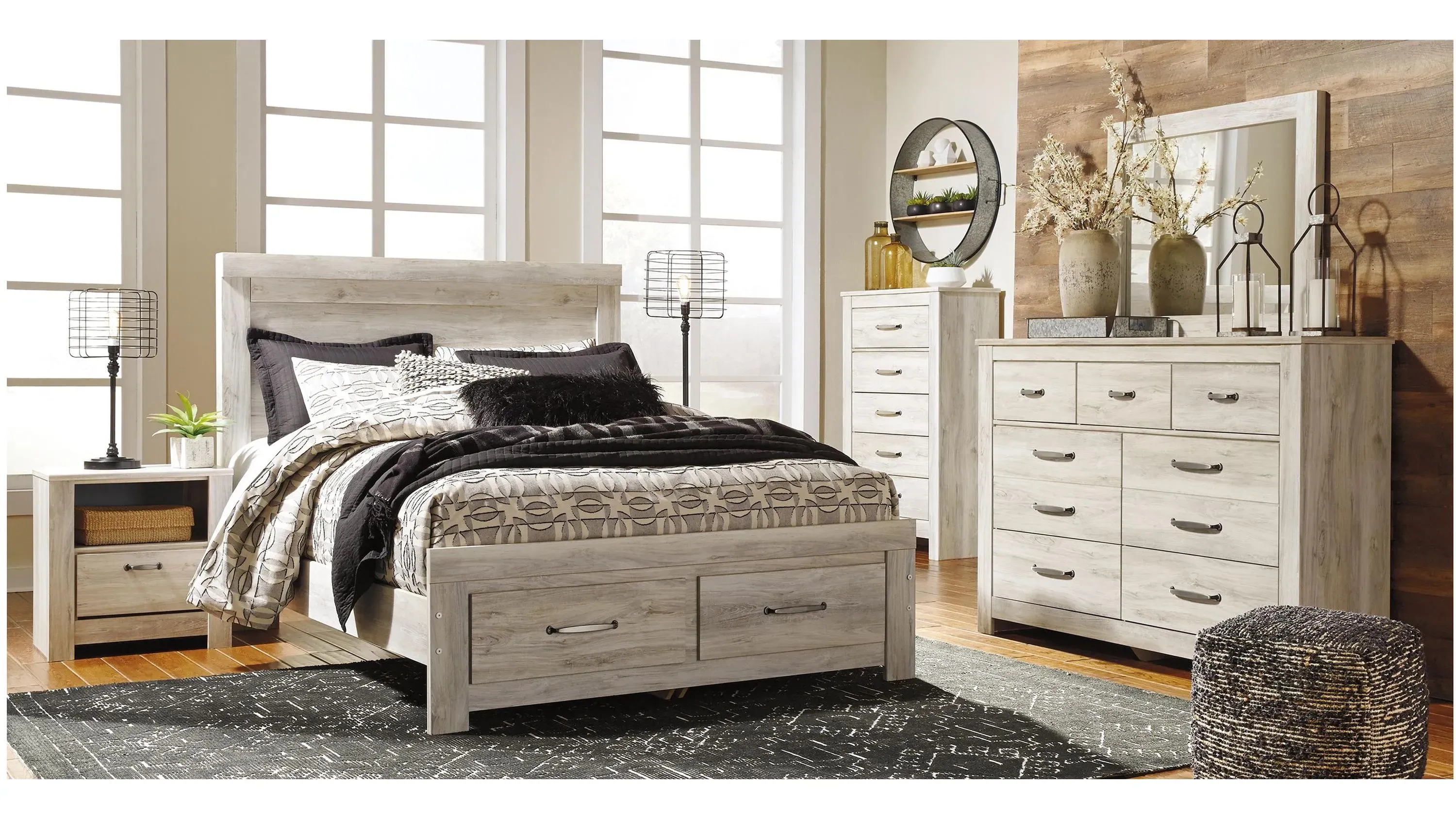 Bellaby Queen Platform Bed with 2 Storage