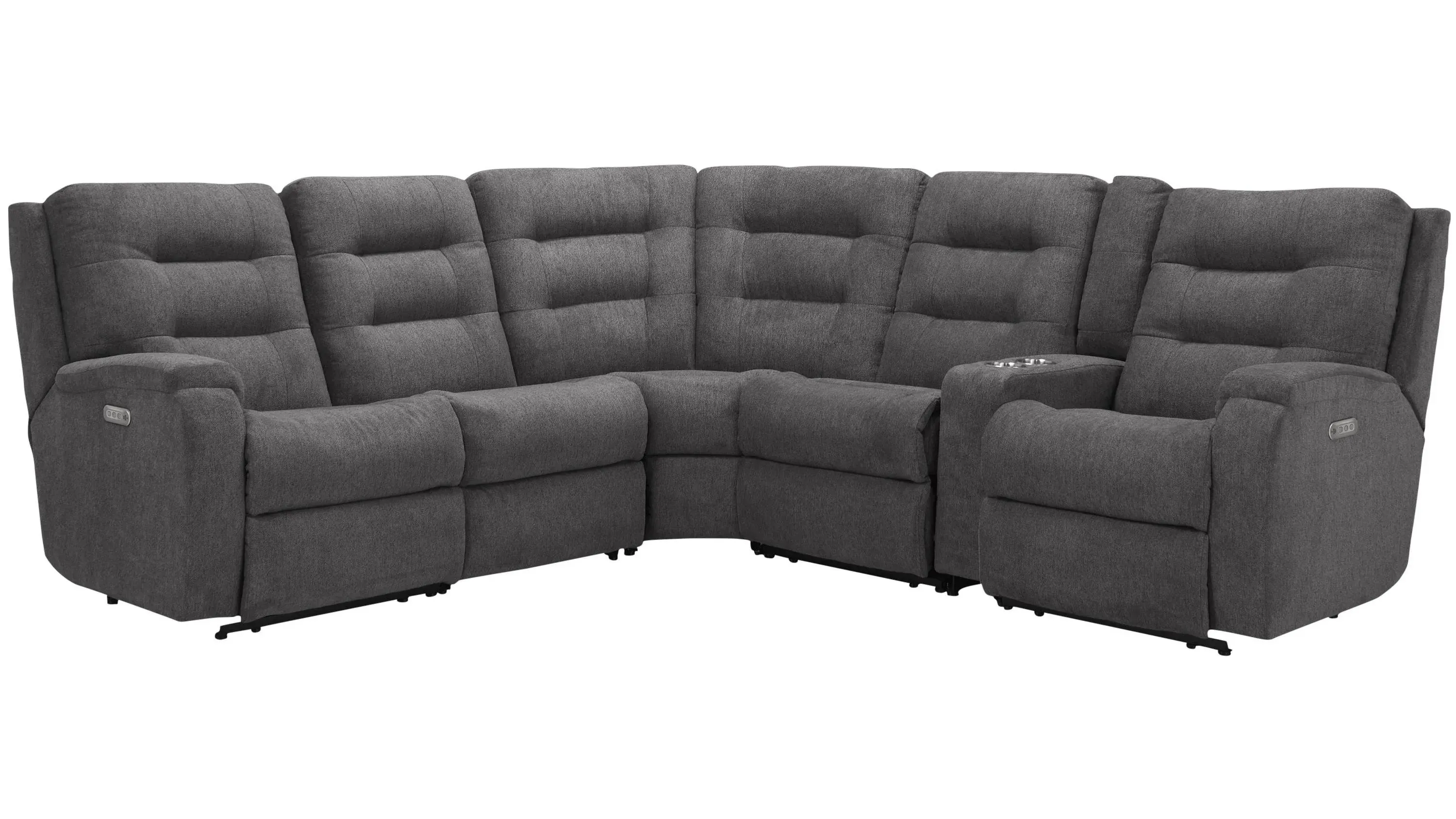 Halenbeck 6-pc. Triple Power Sectional | Raymour & Flanigan