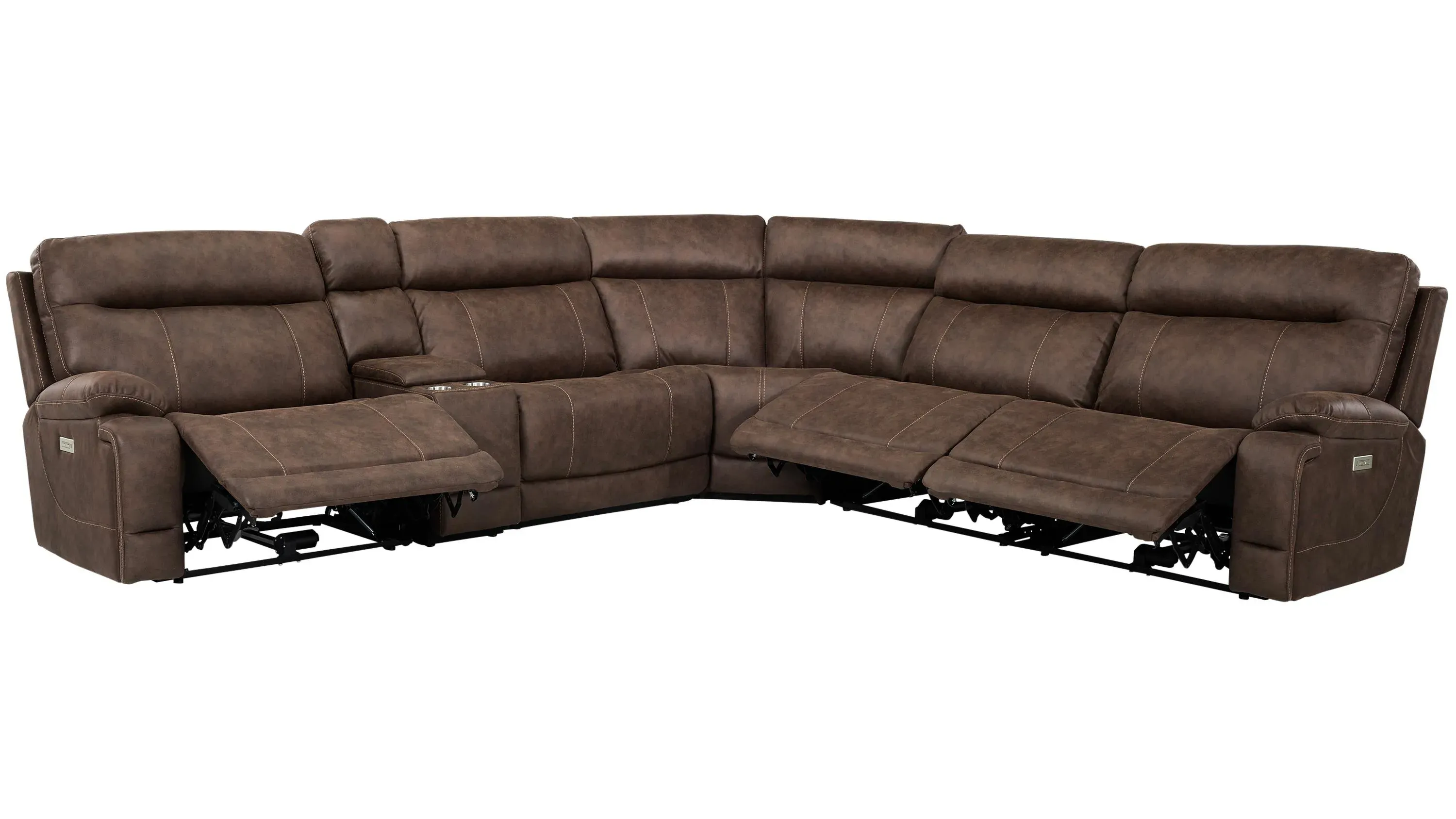 Gates 6-pc. Dual Power Sectional