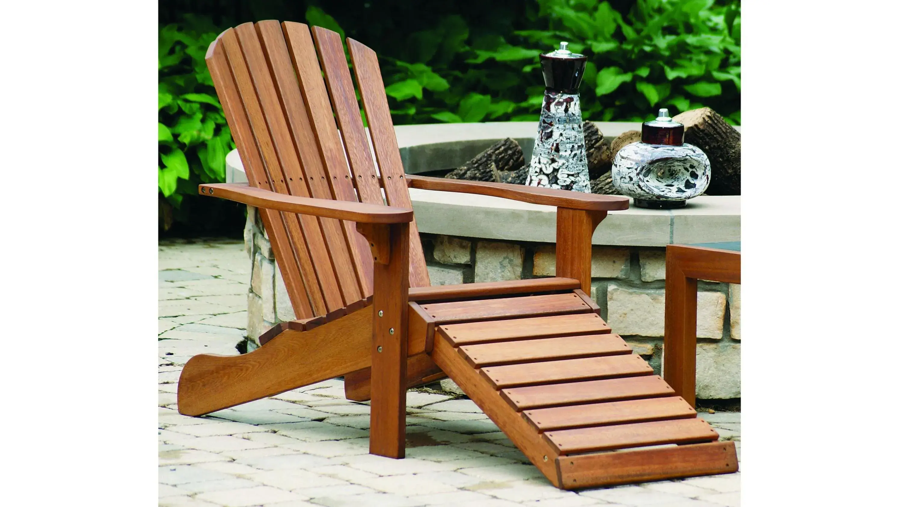 Adirondack Chair with Built-in Ottoman - Thumbnail 5