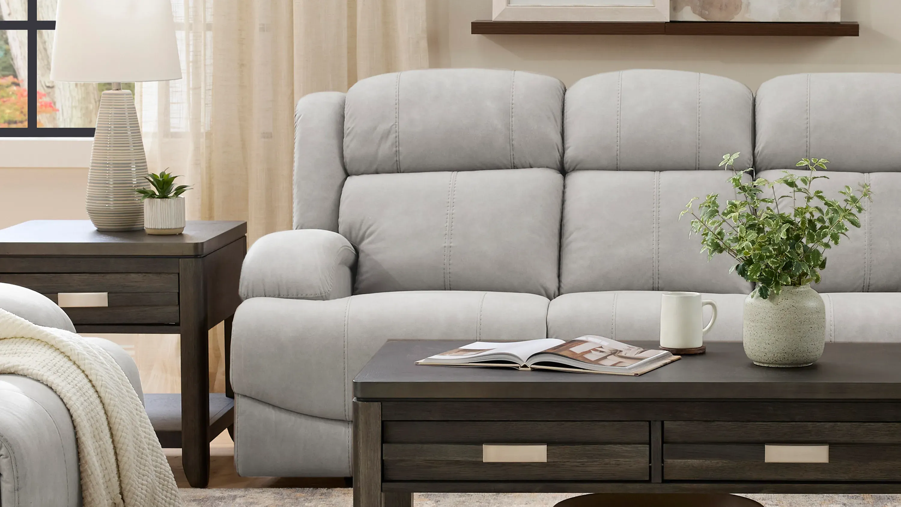 Quincey Power-Reclining Sofa | Raymour & Flanigan