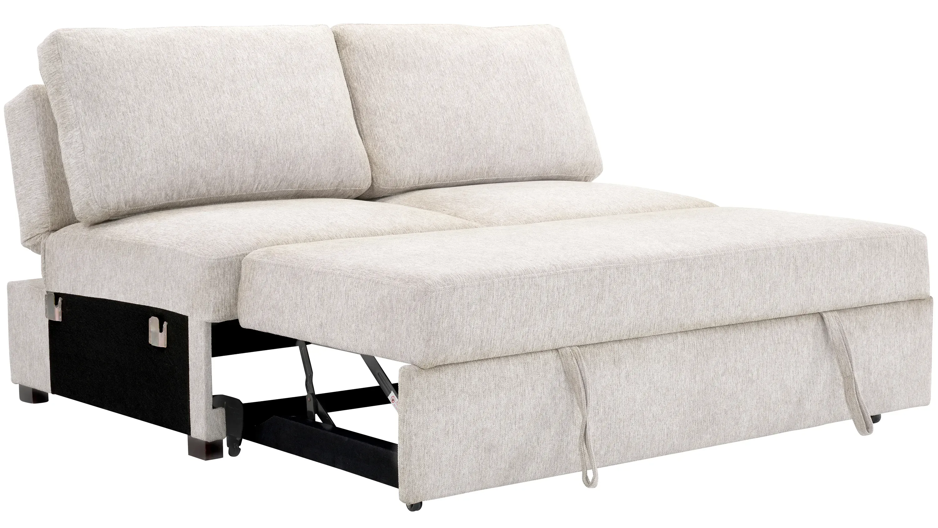 Juniper Armless Klik Klak Loveseat w/ Pop Up Sleeper