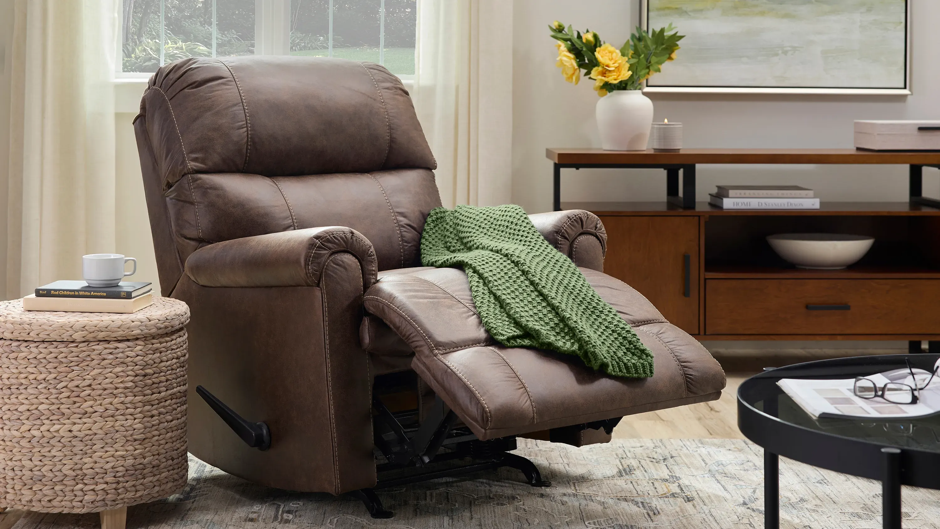 Wentworth Manual Rocker Recliner | Raymour & Flanigan
