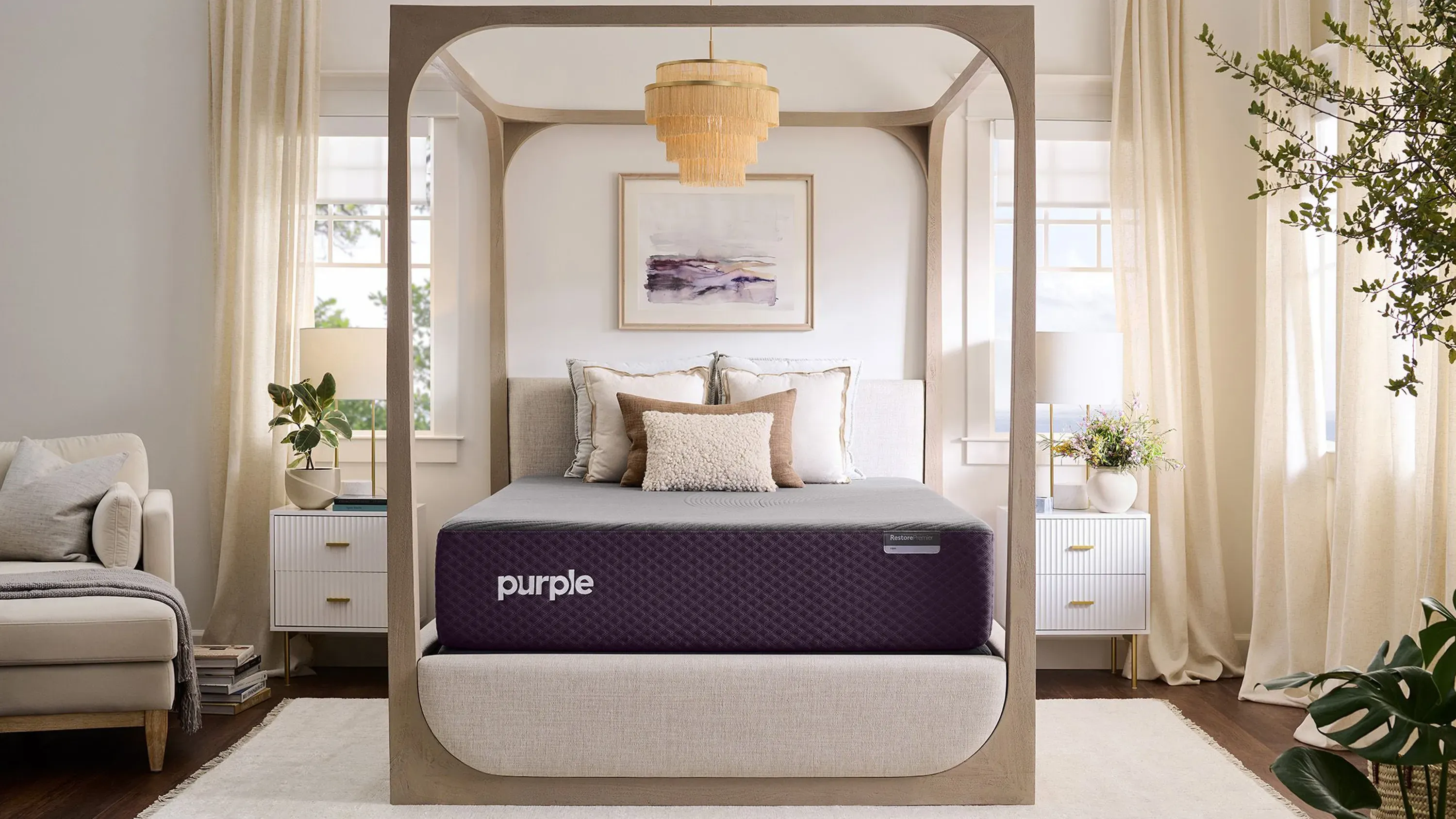 Purple RestorePremier Soft Hybrid Mattress Raymour Flanigan
