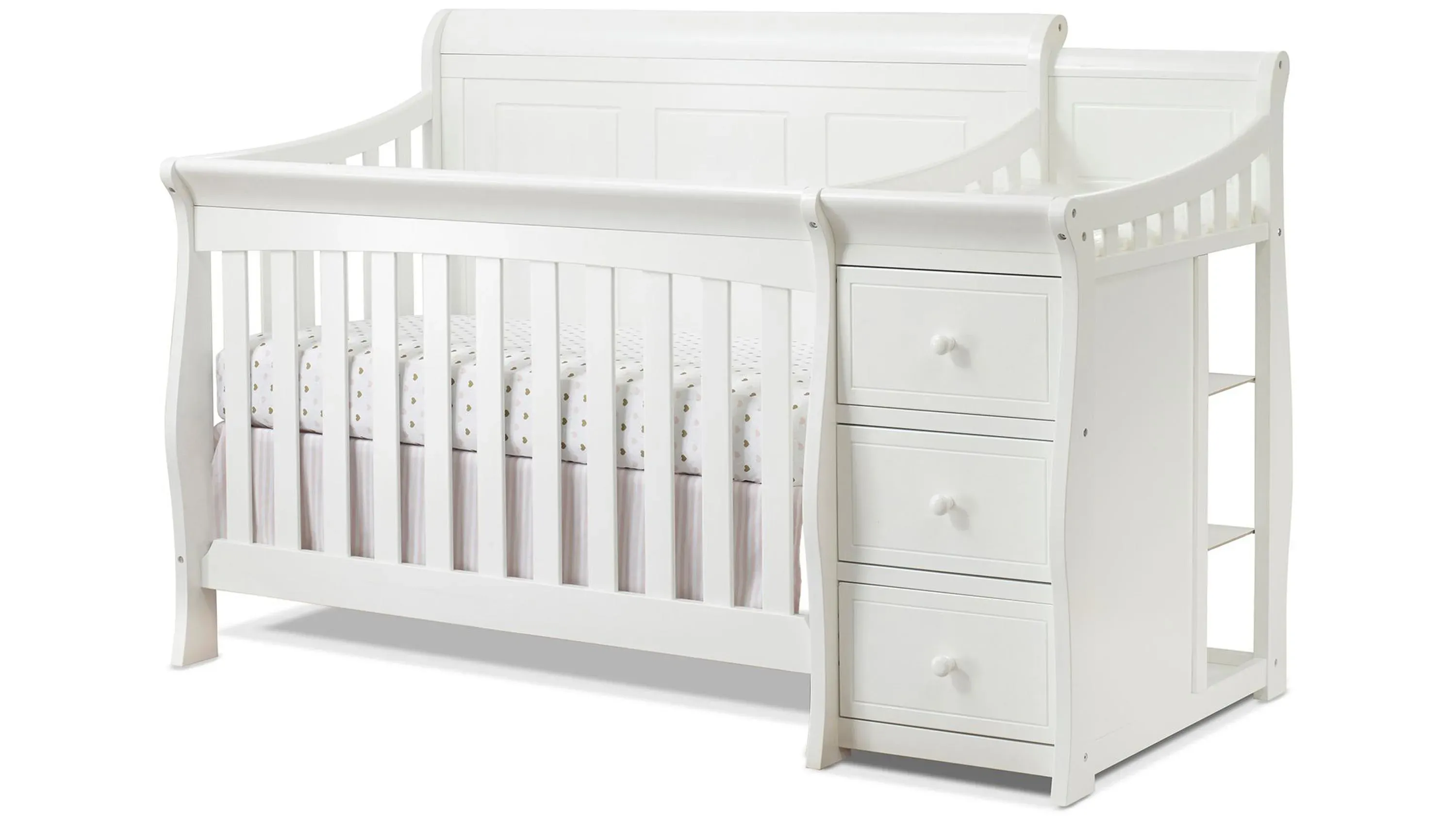 Princeton Elite Panel Crib with Conversion Kit &amp; Changer | Raymour ...