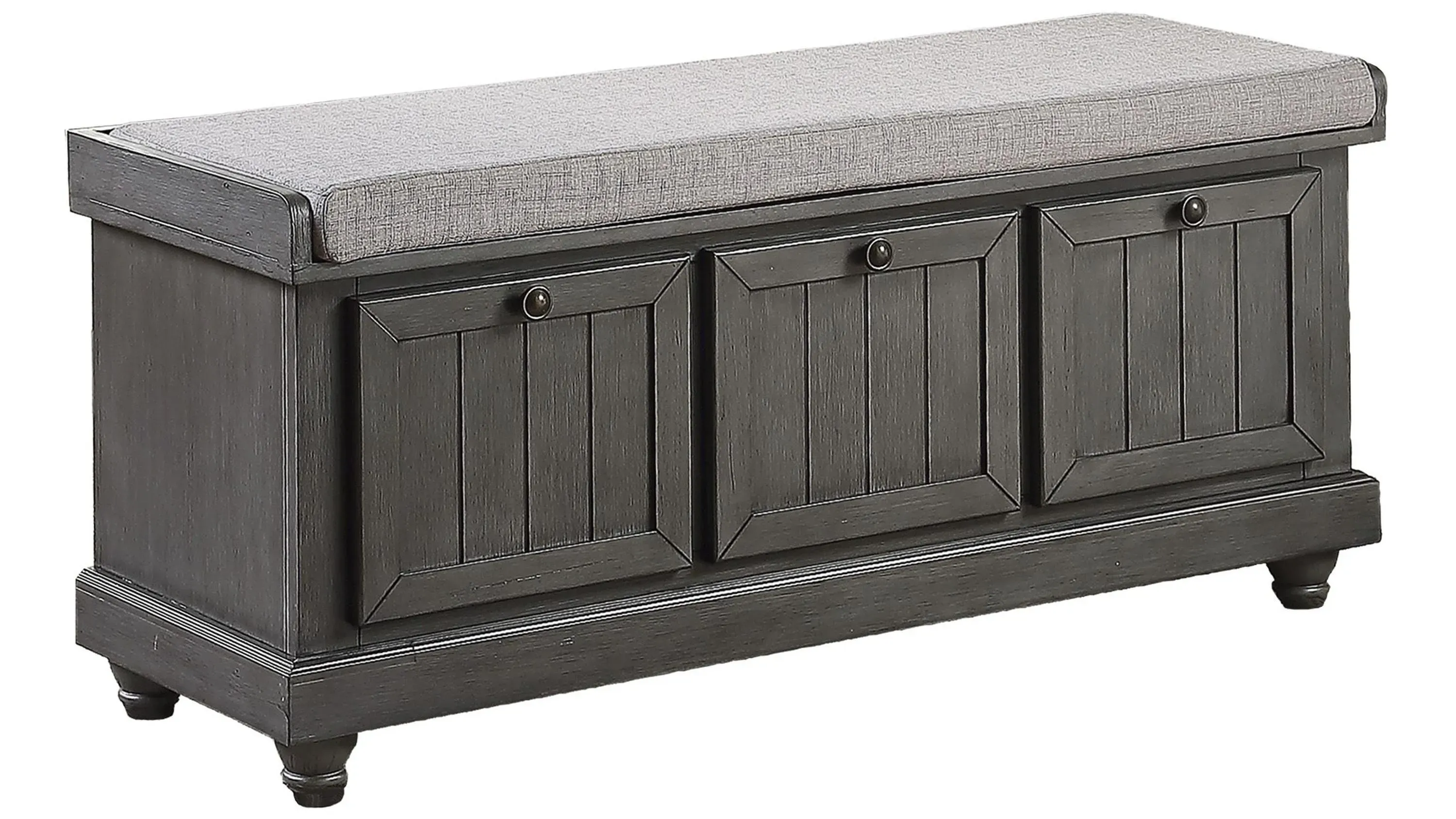 Hakea Upholstered Storage Bench Distressed Dark Gray Product_Image_Carousel
