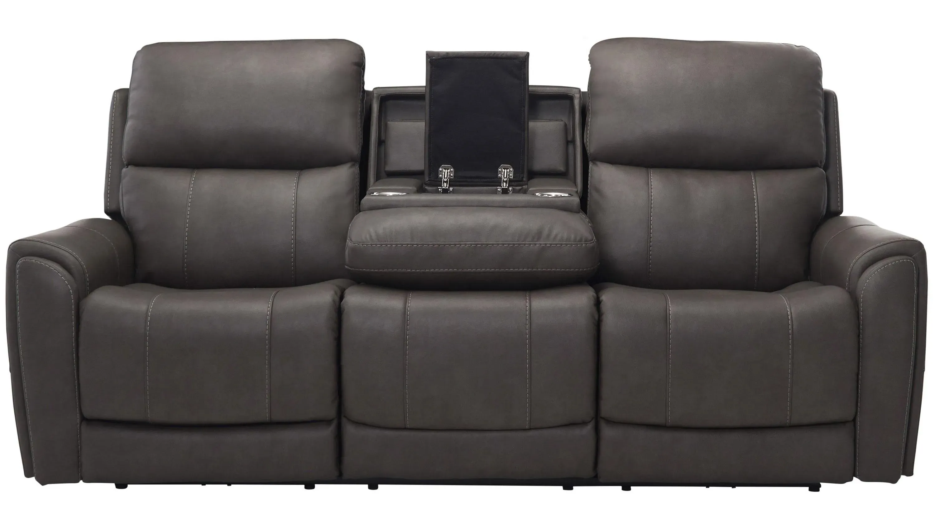 Calvin Triple Power Sofa w/ Drop Down Table | Raymour & Flanigan