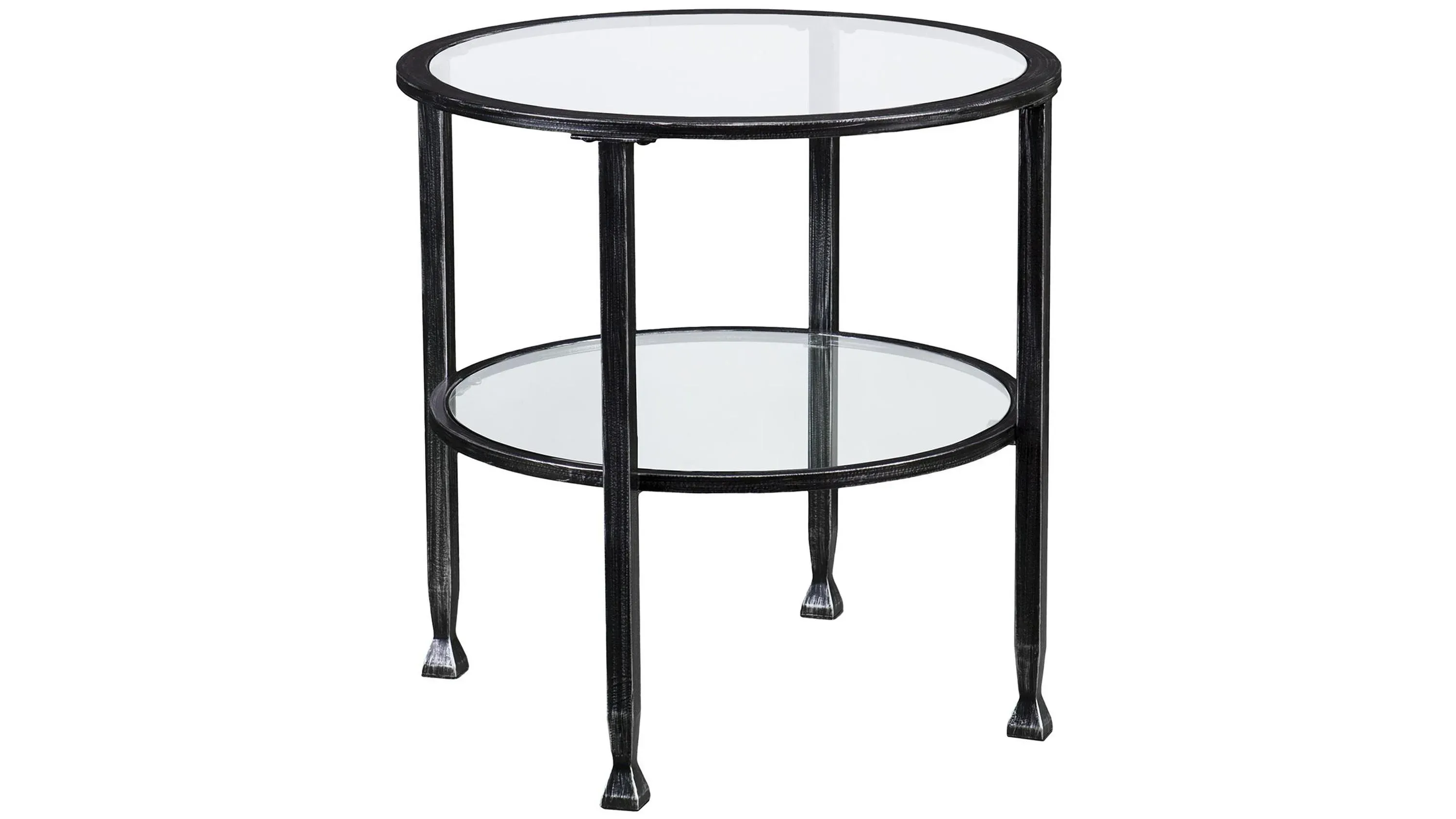 Bexley Metal/Glass Round End Table