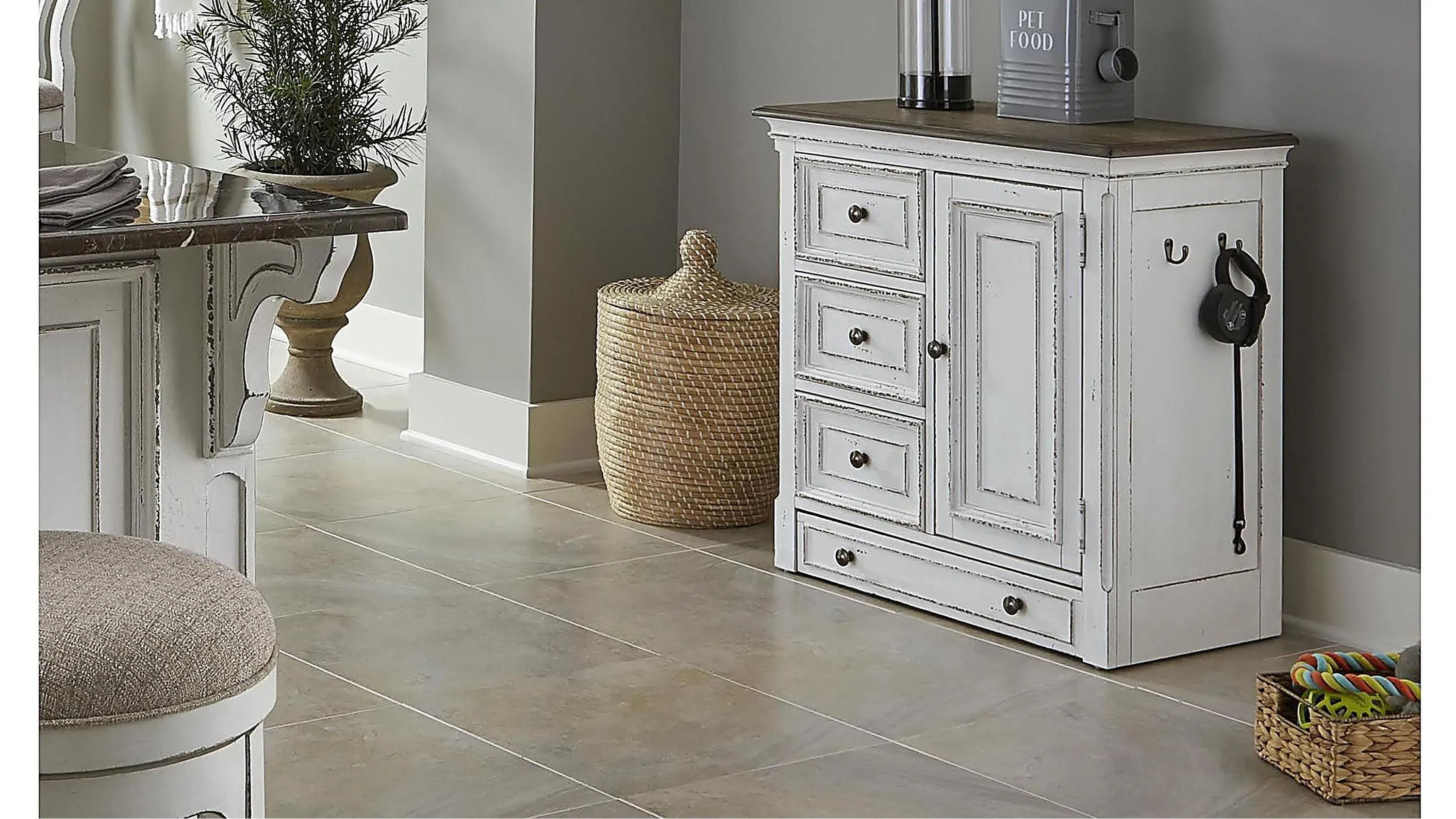 Magnolia Manor Pet Feeder Cabinet