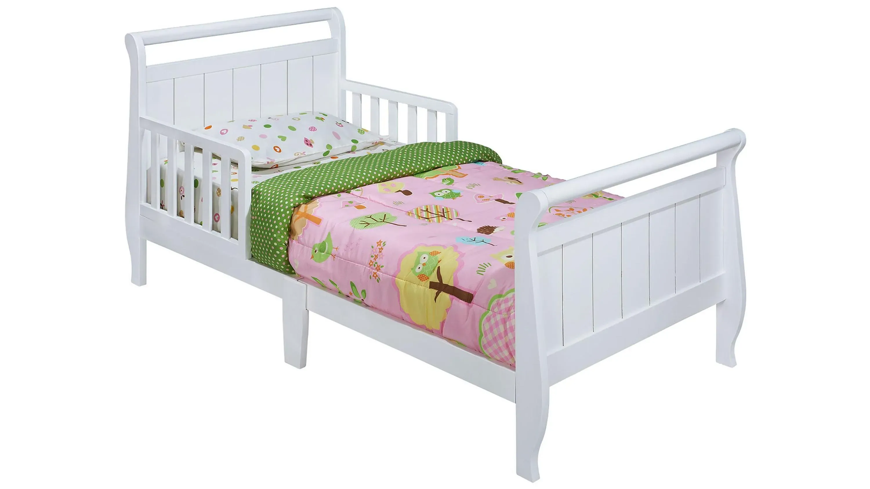 Nyla Wood Sleigh Toddler Bed by Delta Children | Raymour 