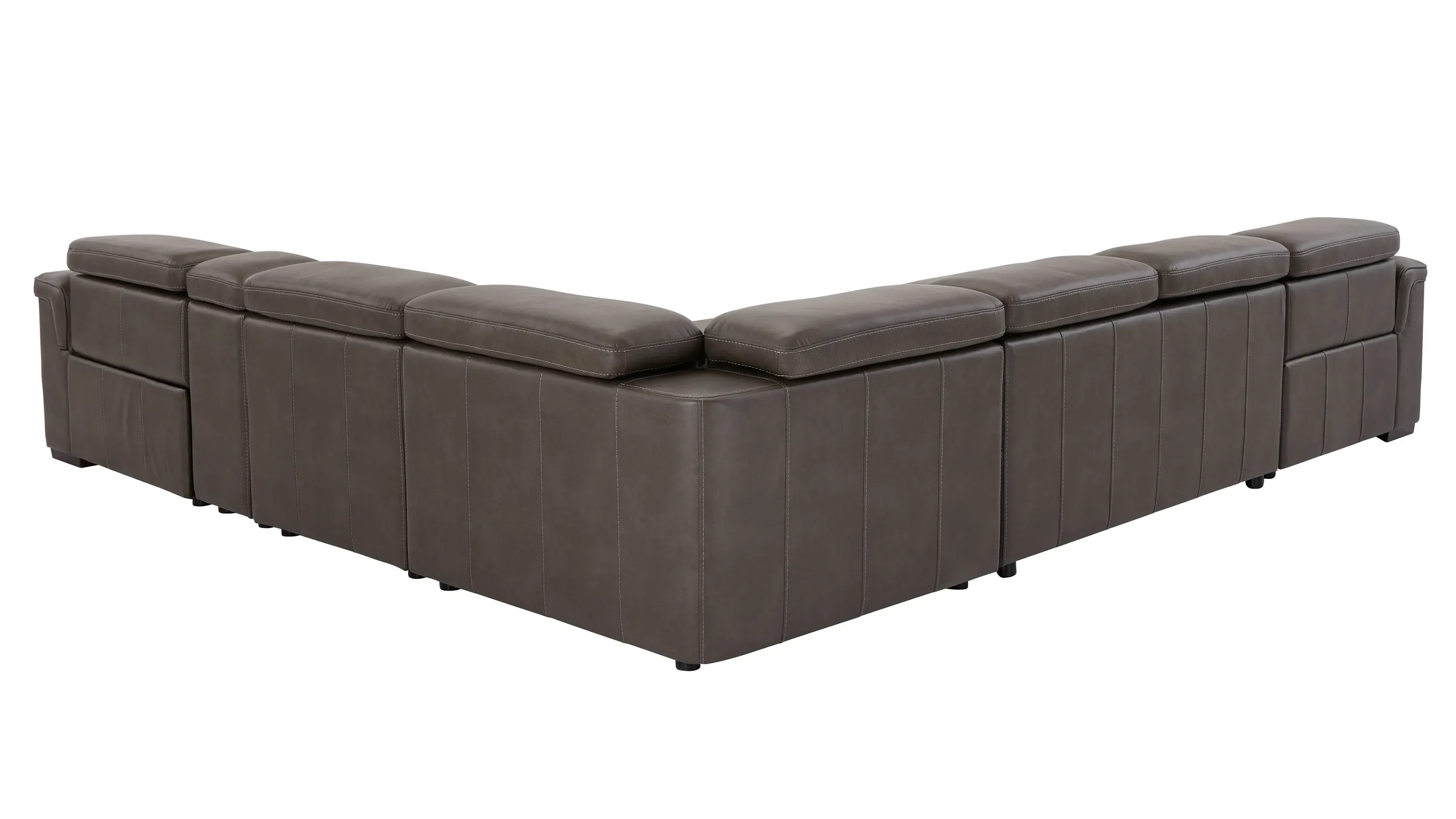 Orion 6-pc. Dual Power Media Sectional w/ Speaker Headrest