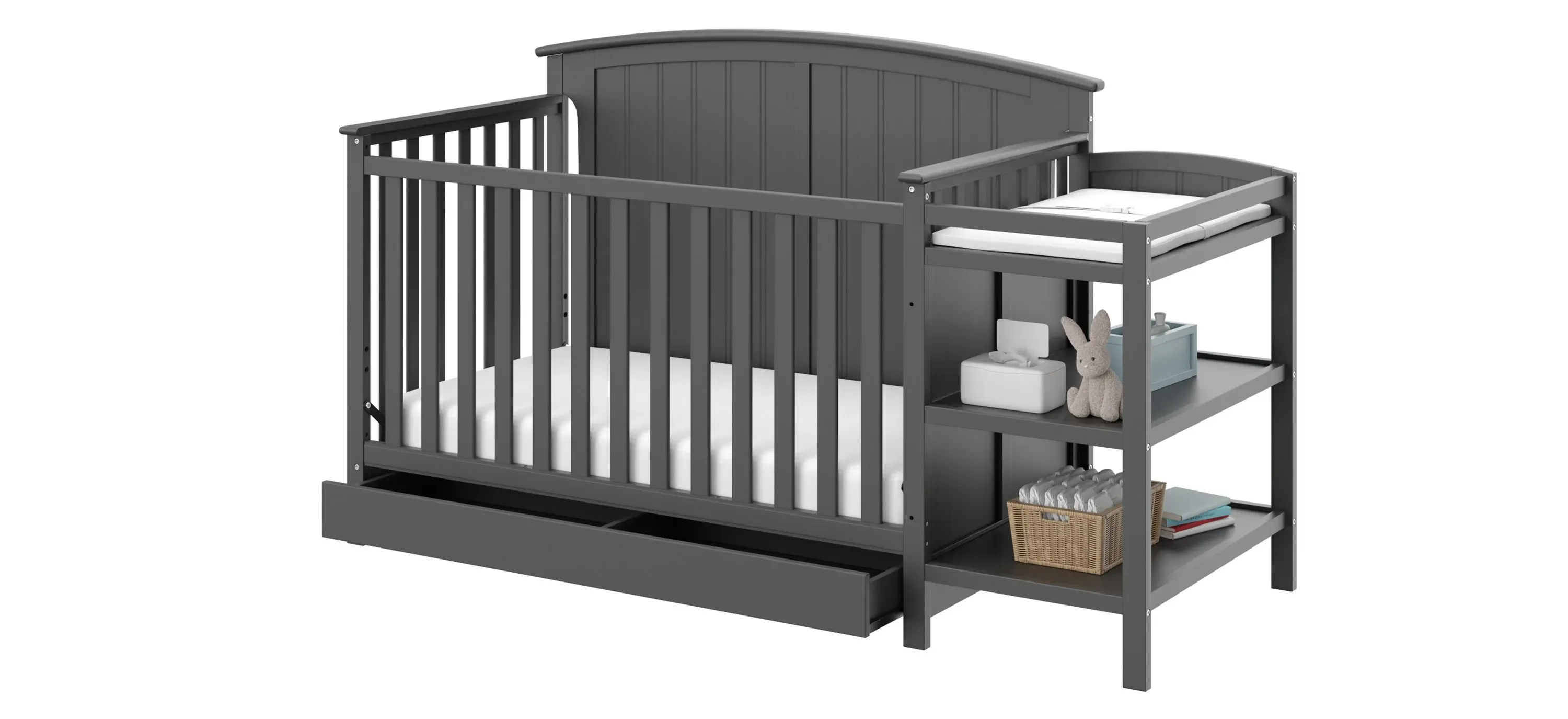 Storkcraft Steveston 5 in 1 Convertible Crib and Changer