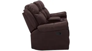 Ross Gliding Reclining Console Loveseat | Raymour & Flanigan