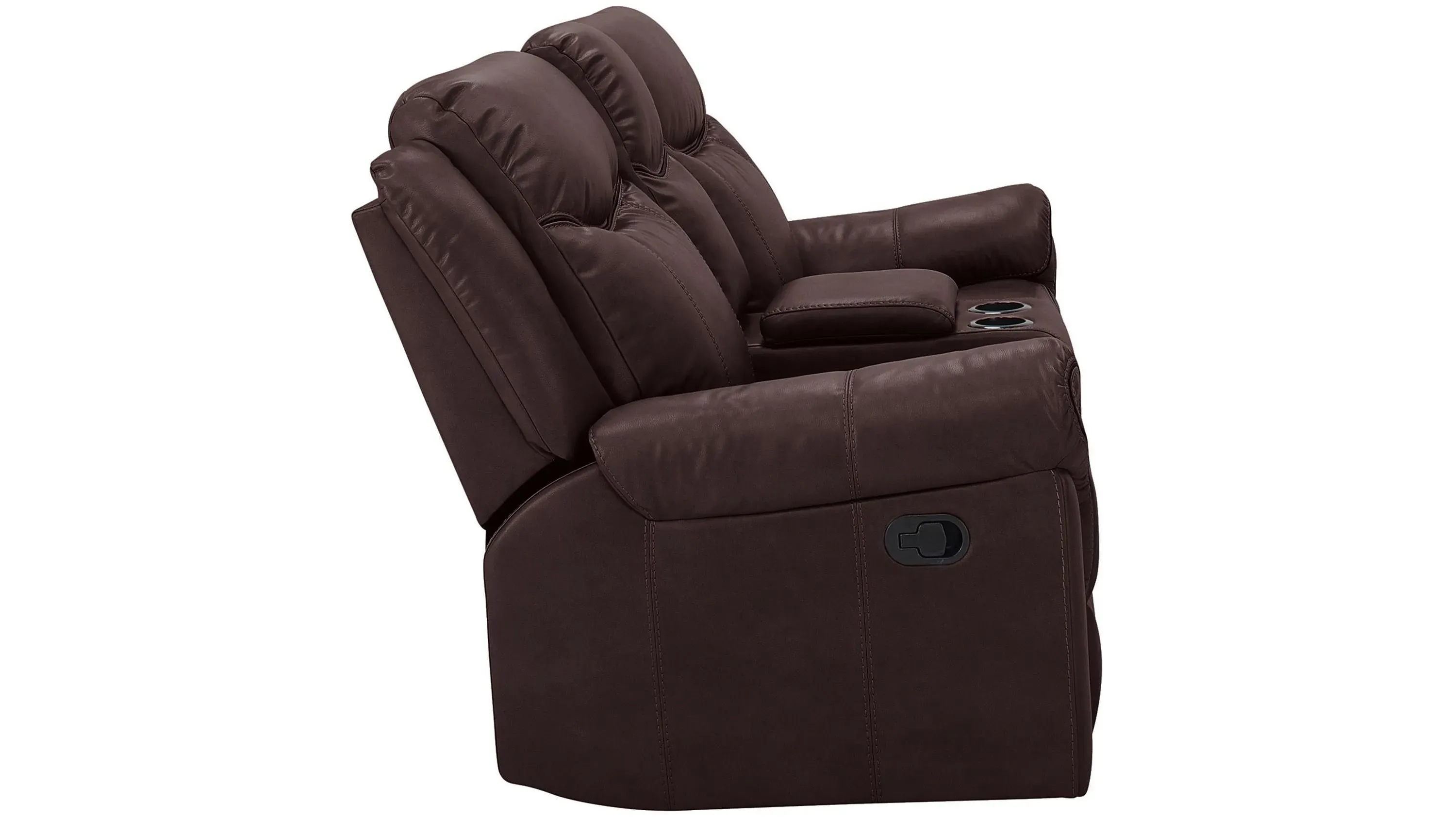 Ross Gliding Reclining Console Loveseat | Raymour & Flanigan