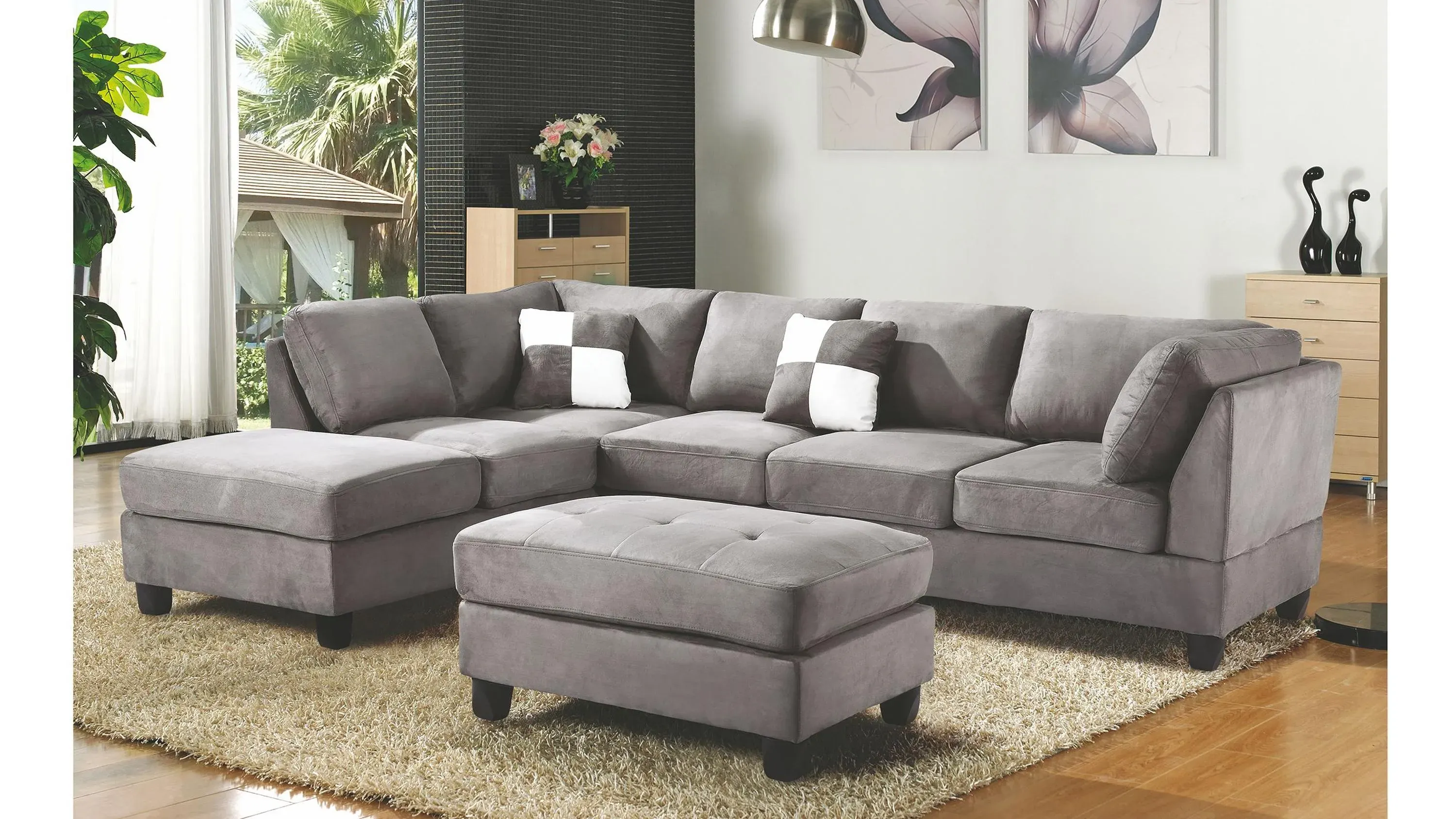 Malone 2-pc. Reversible Sectional Sofa | Raymour & Flanigan