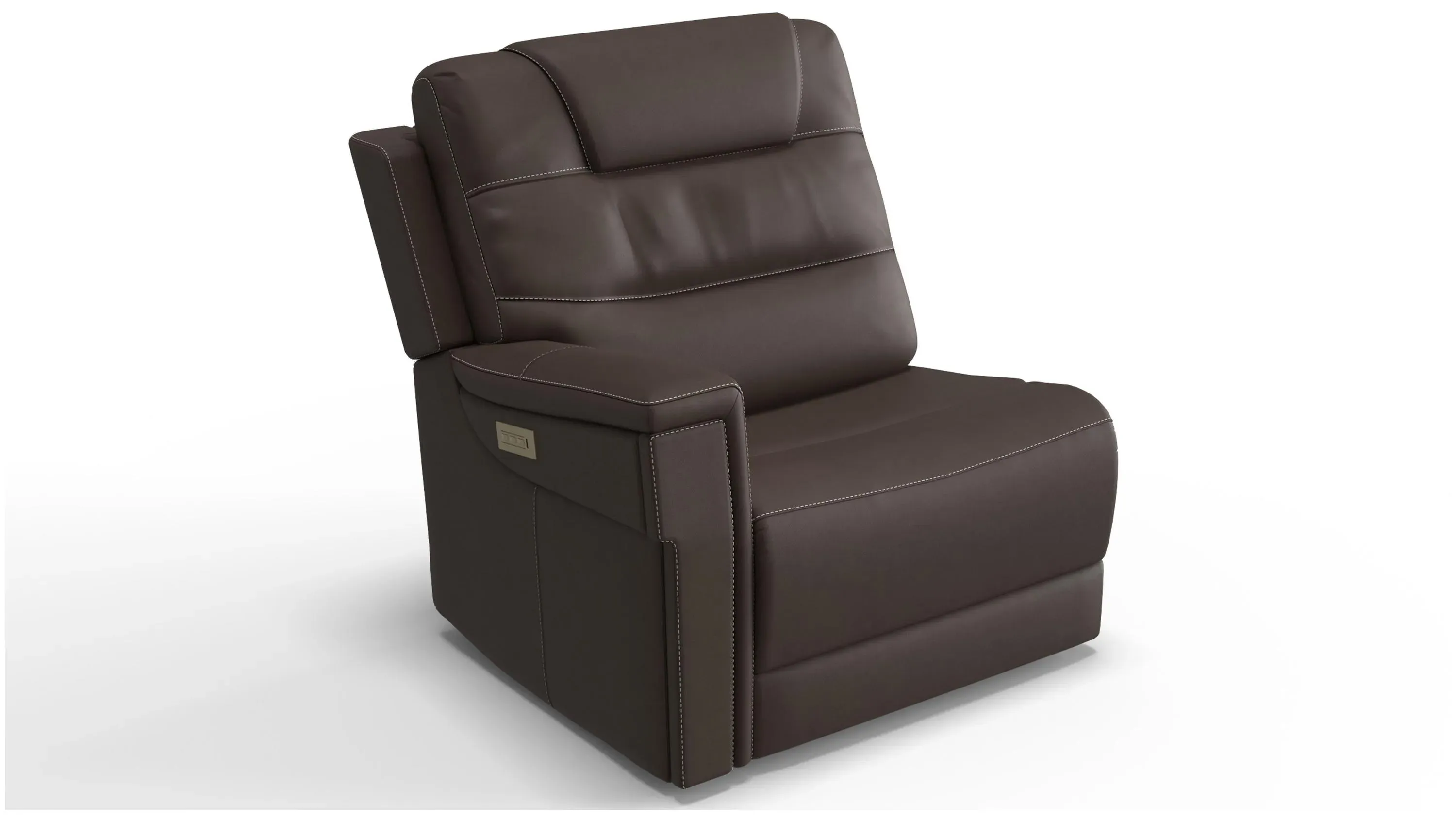 Danbury Left Arm Facing Triple Power Recliner | Raymour & Flanigan