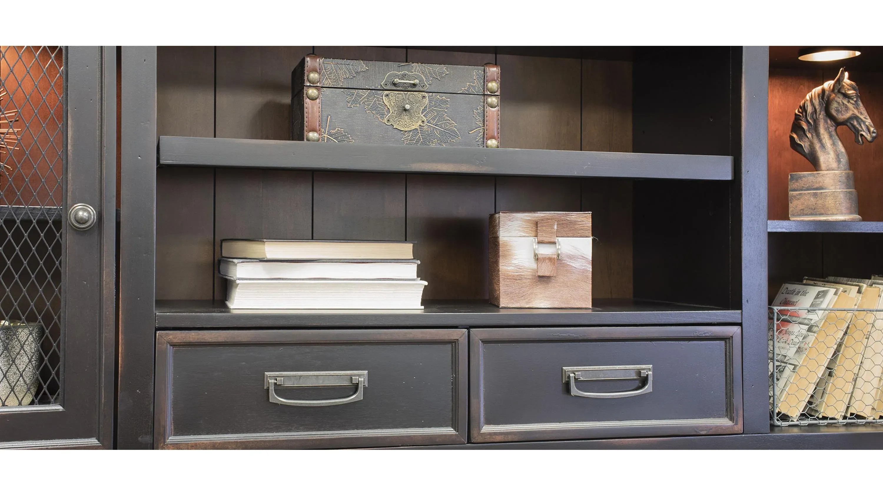 Hartford Executive L-Desk w/ Hutch | Raymour & Flanigan Hartford Executive L-Desk w/ Hutch | Raymour & Flanigan