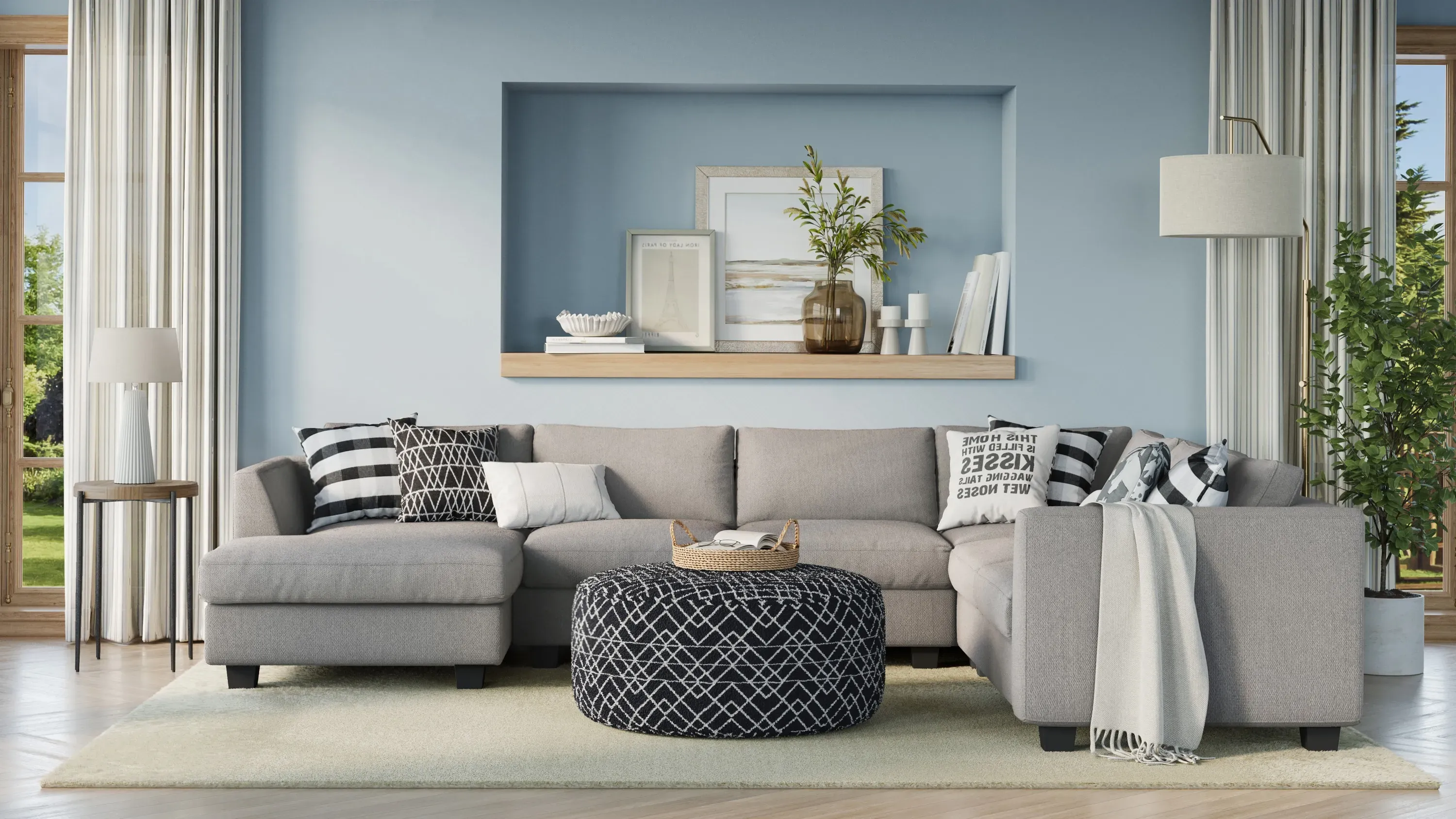 Daine 3-pc. Sectional Sofa | Raymour & Flanigan