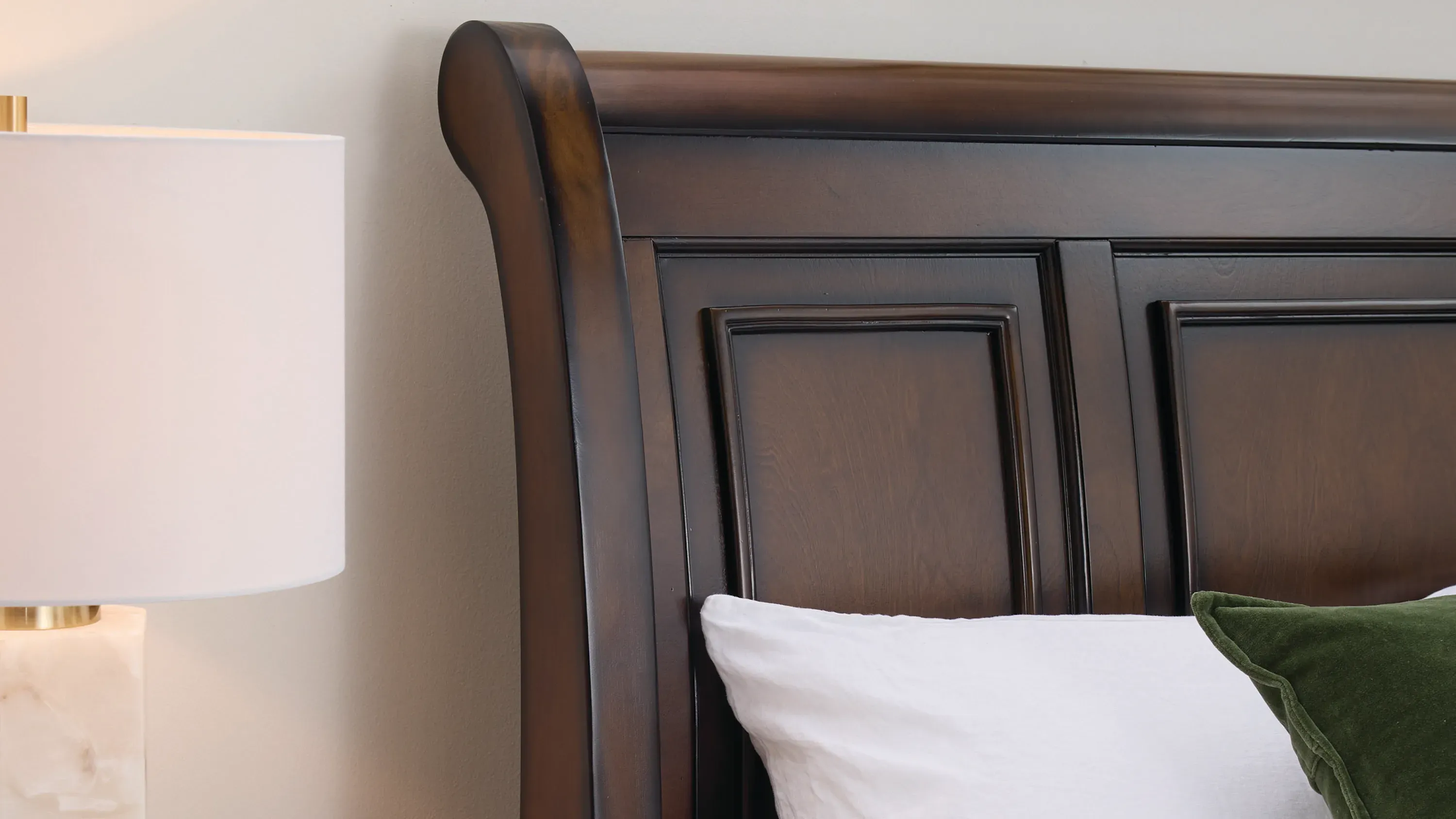 Platform sleigh bed queen sale