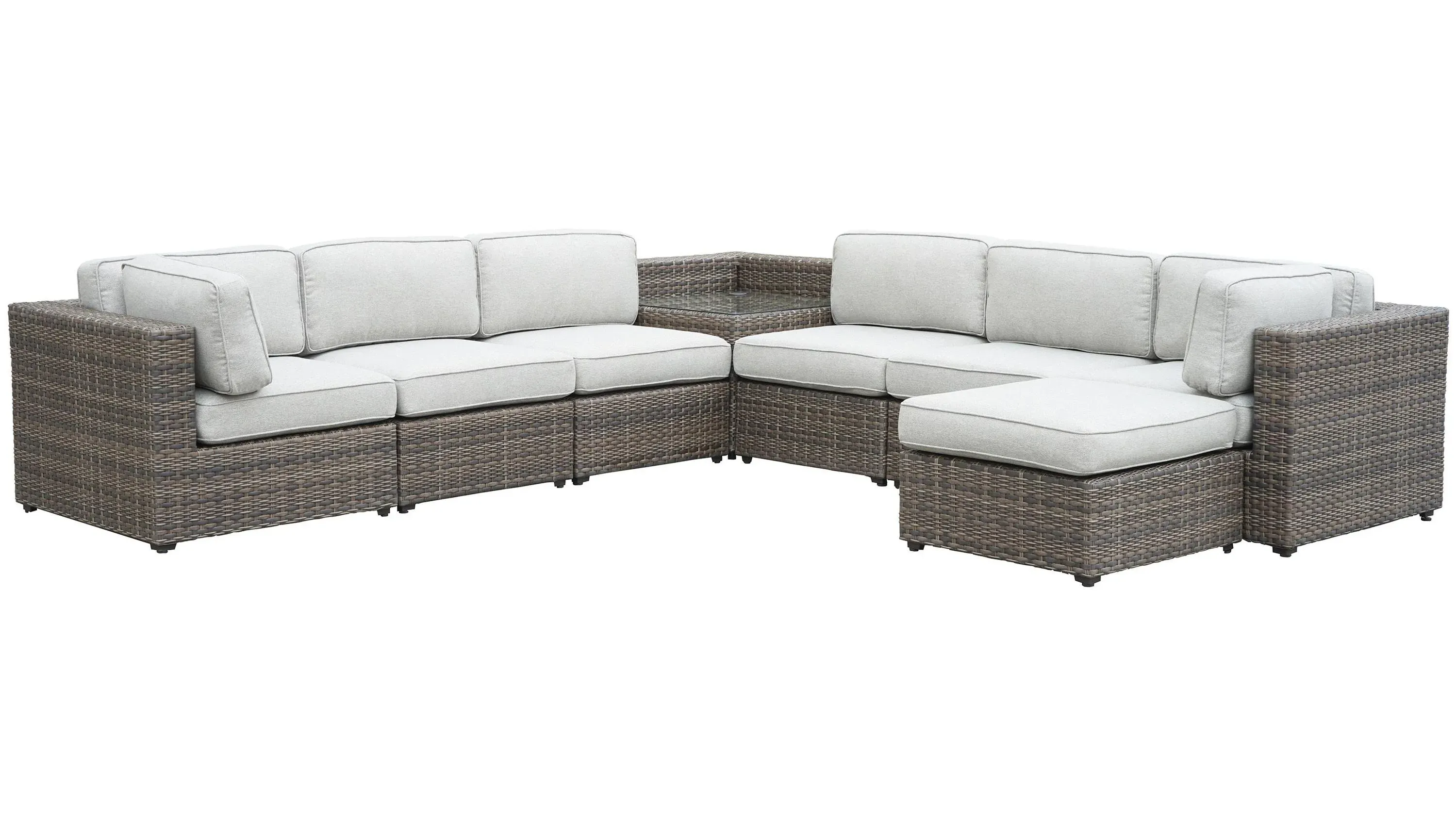 Tamyra 7 Piece Wicker Sectional | Raymour & Flanigan