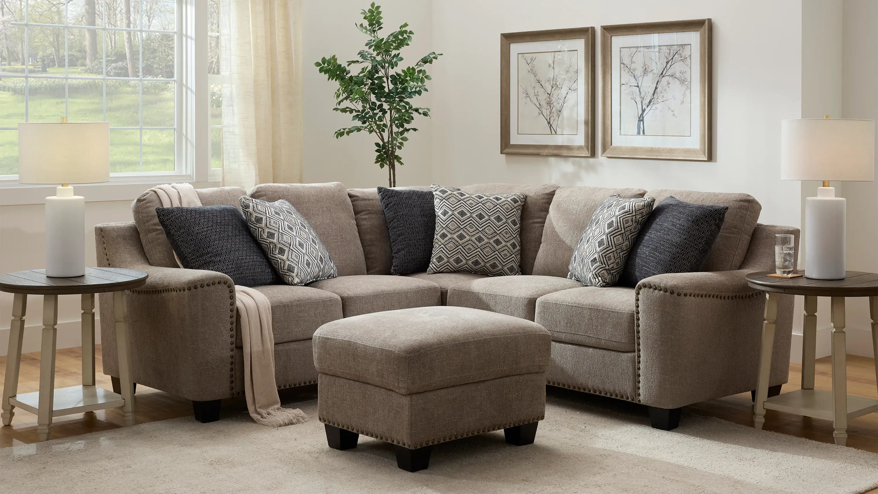 Caravan Storage Cocktail Ottoman | Raymour & Flanigan