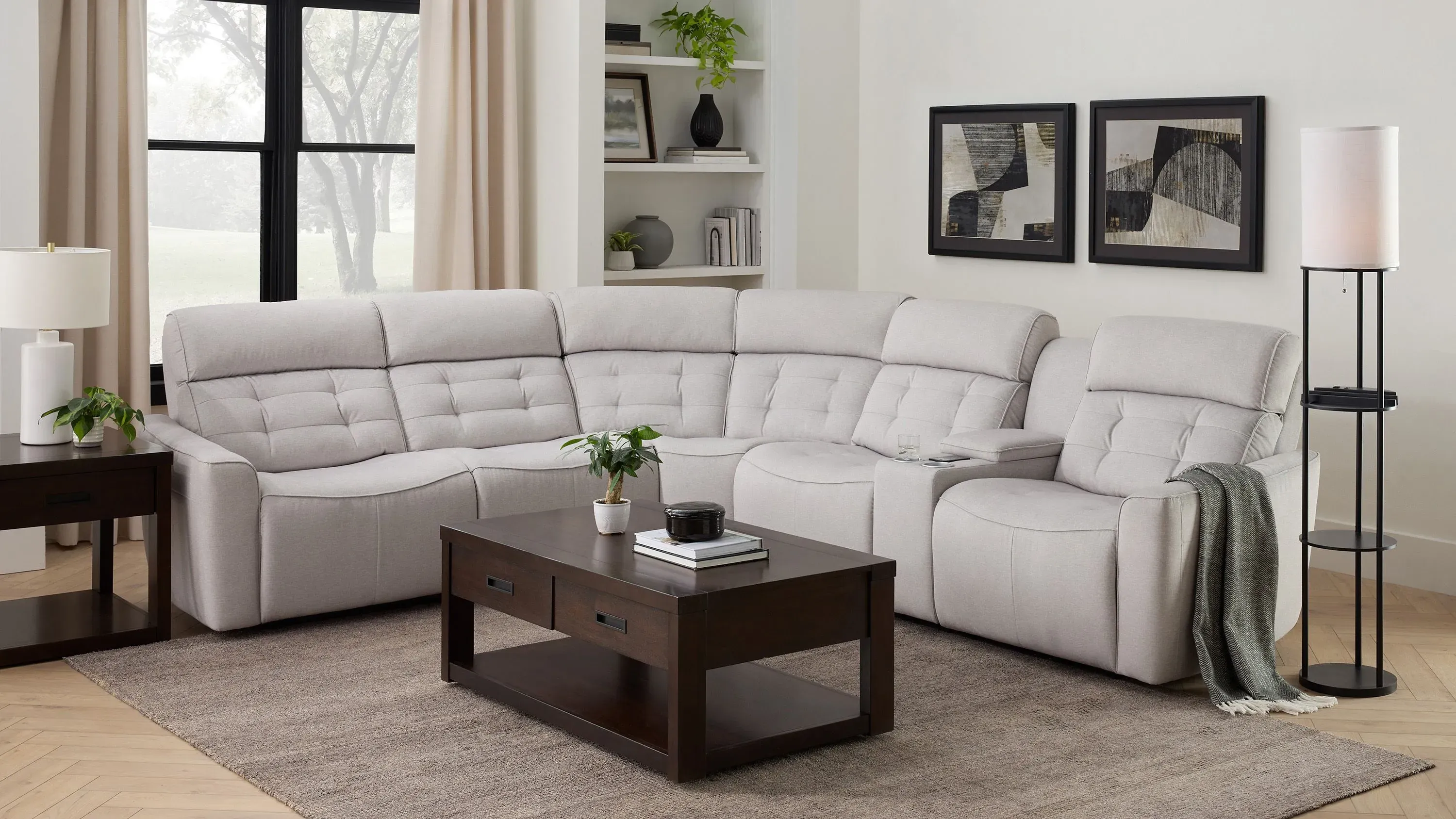Hanlin 3-pc. Power Sectional