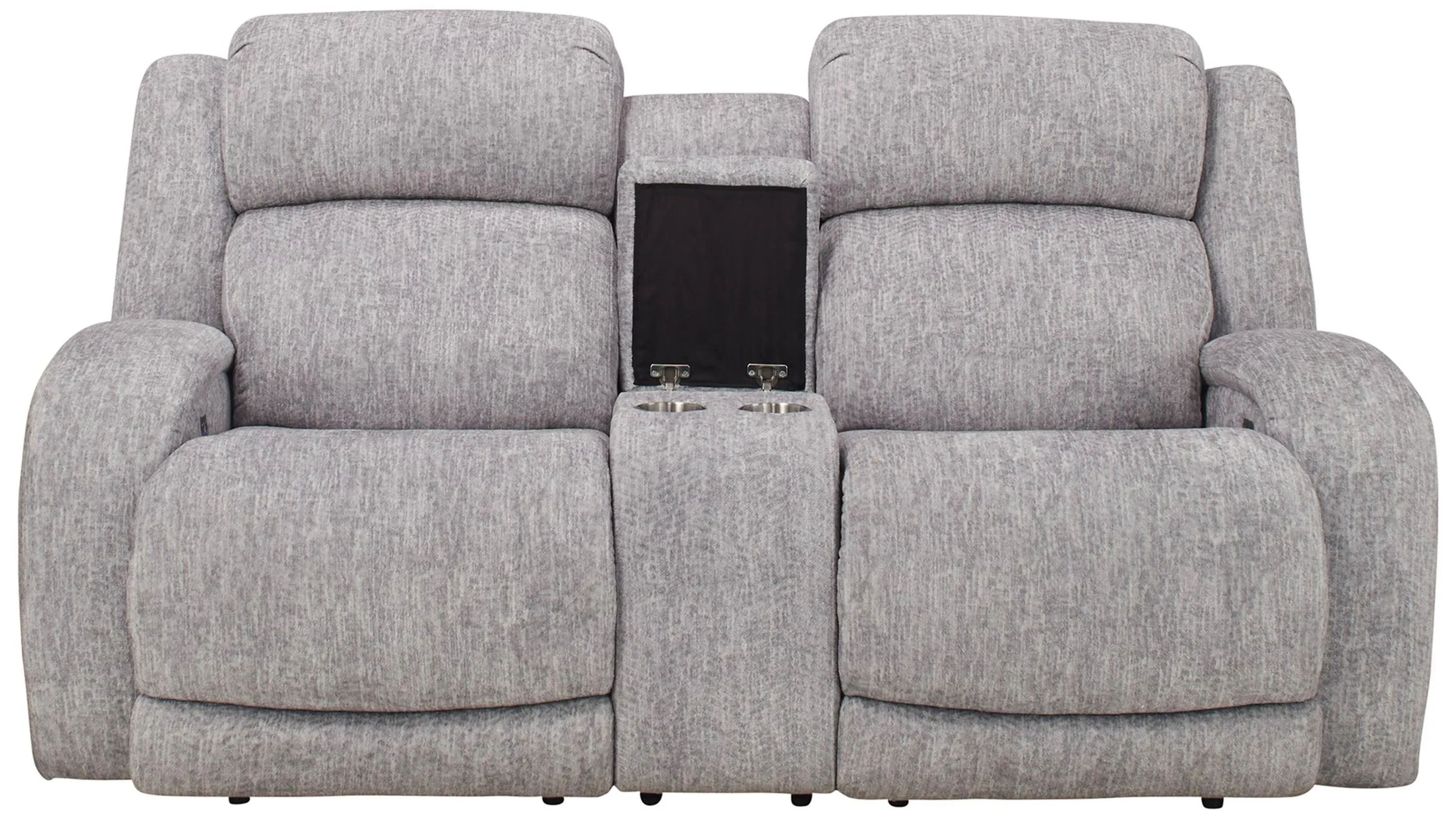 Zane Power Console Loveseat w/ Power Headrest and Power Lumbar