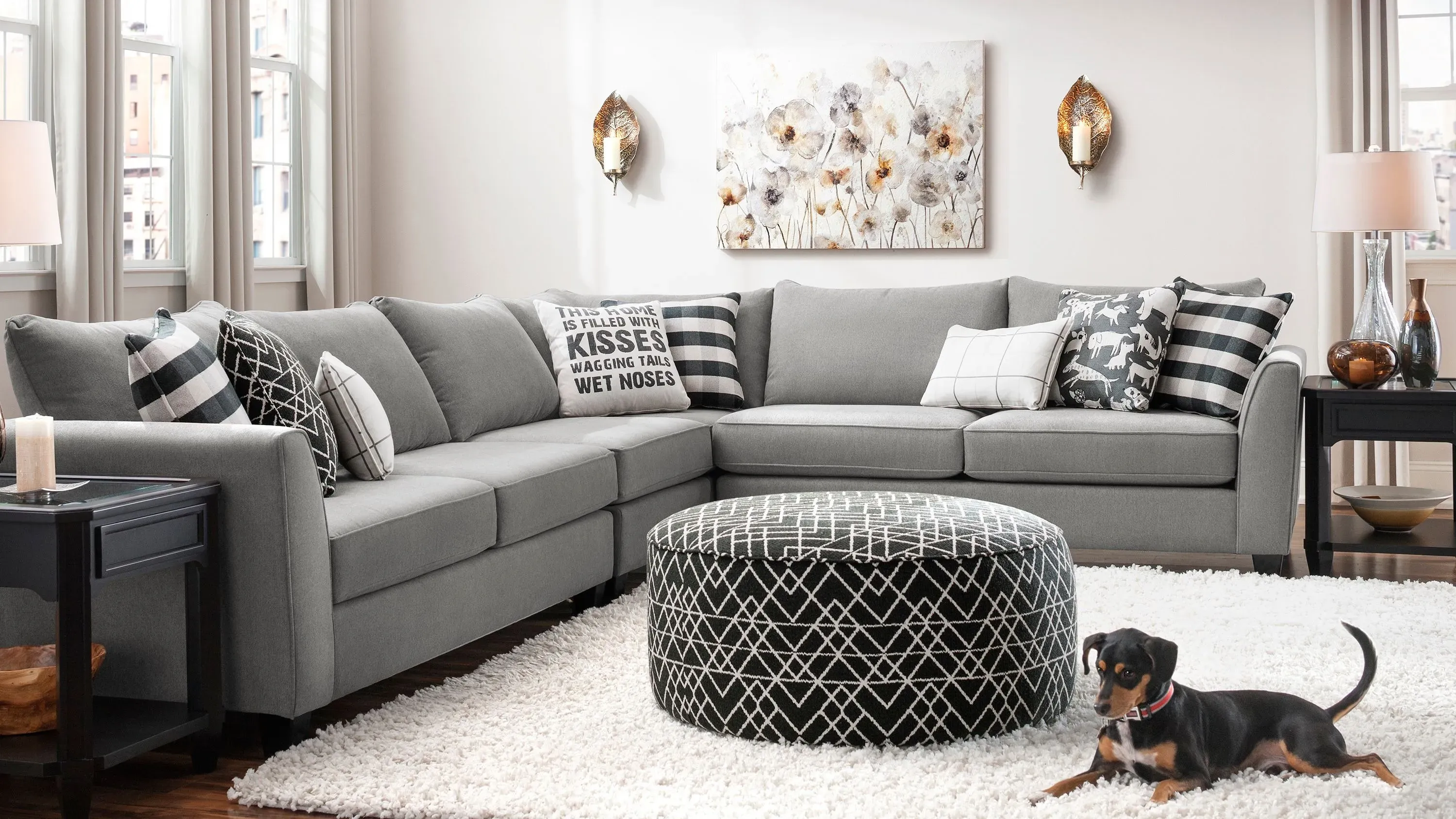 Daine 3-pc. Sectional Sofa | Raymour & Flanigan
