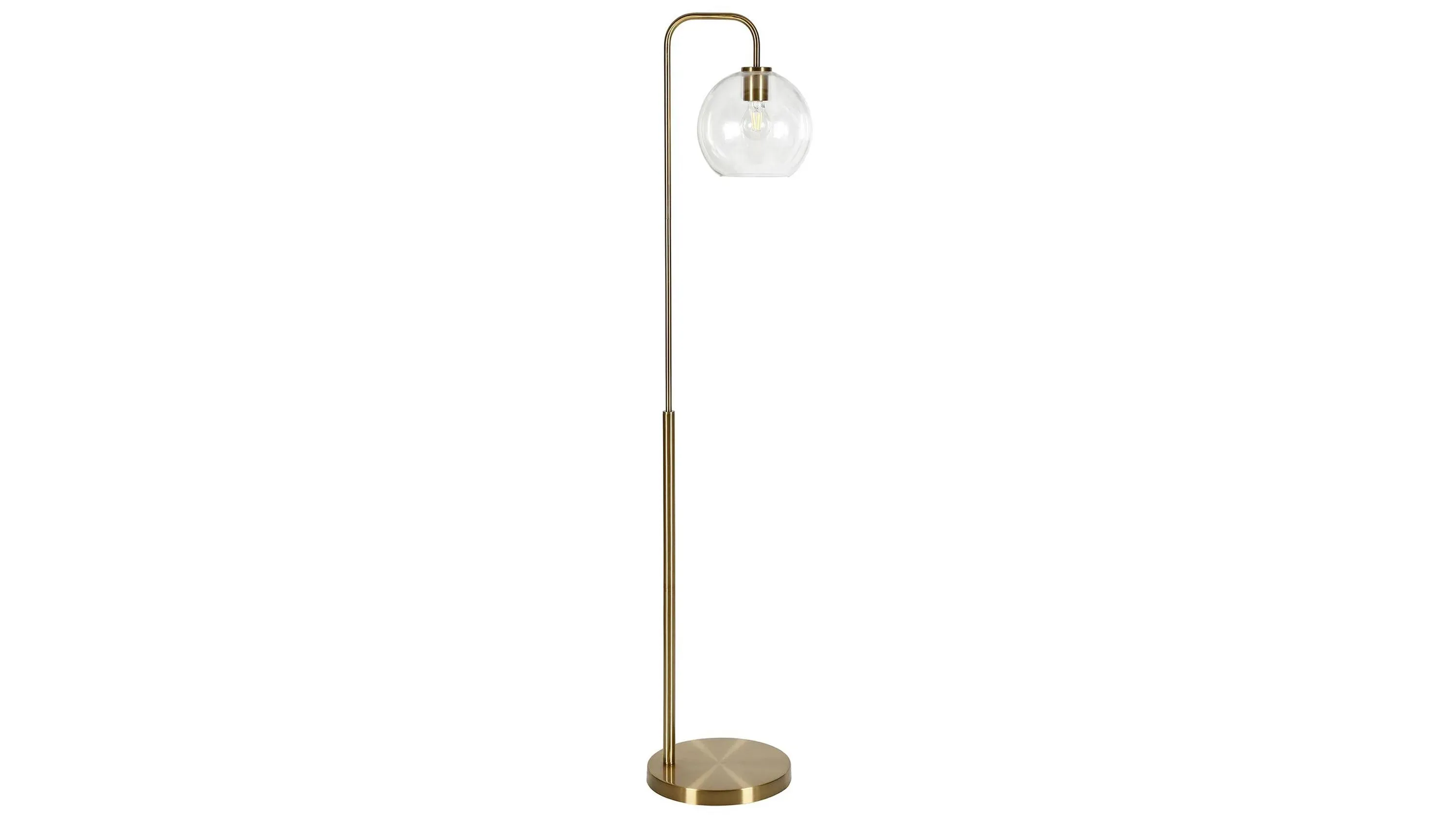 Arc floor lamp glass shade discount