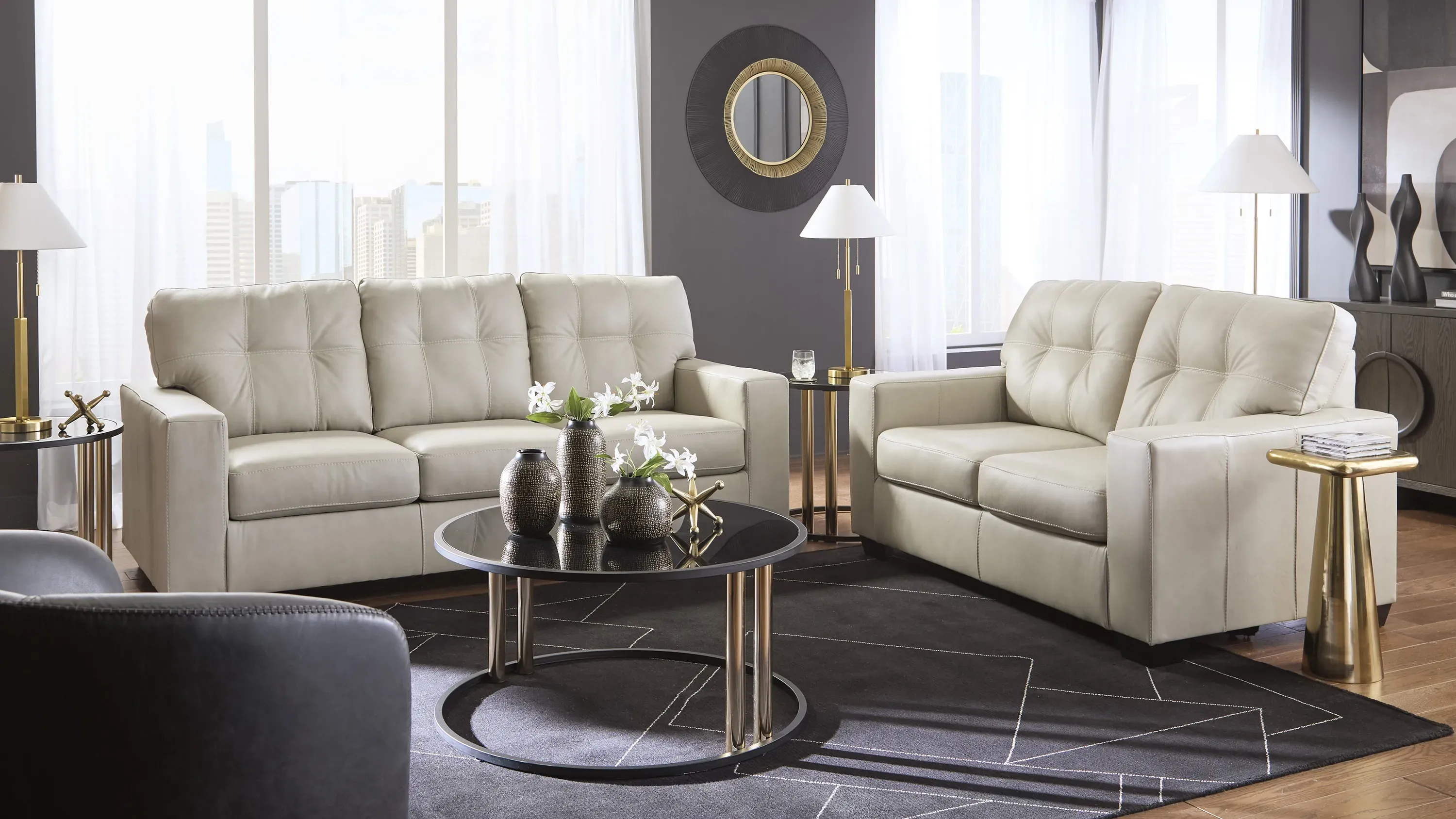 Arvell Leather Sofa | Raymour & Flanigan