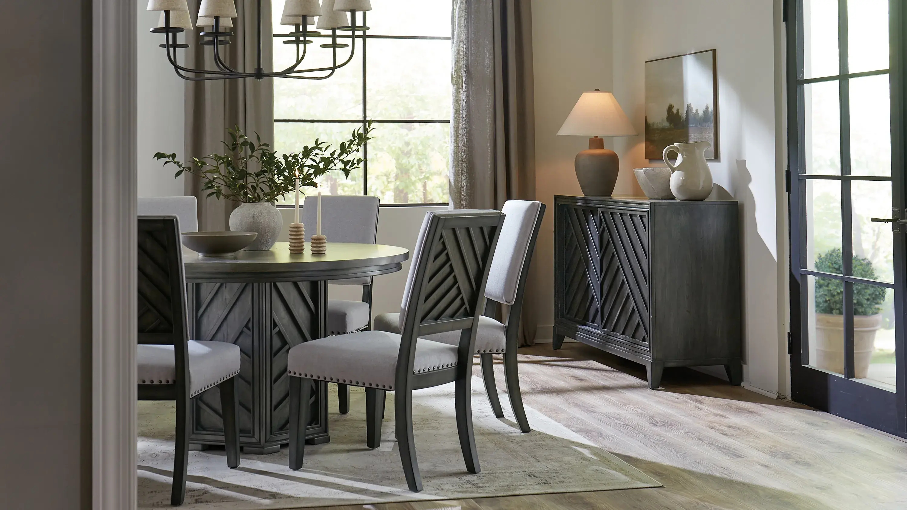 Lenox Round Dining Table - Thumbnail 4