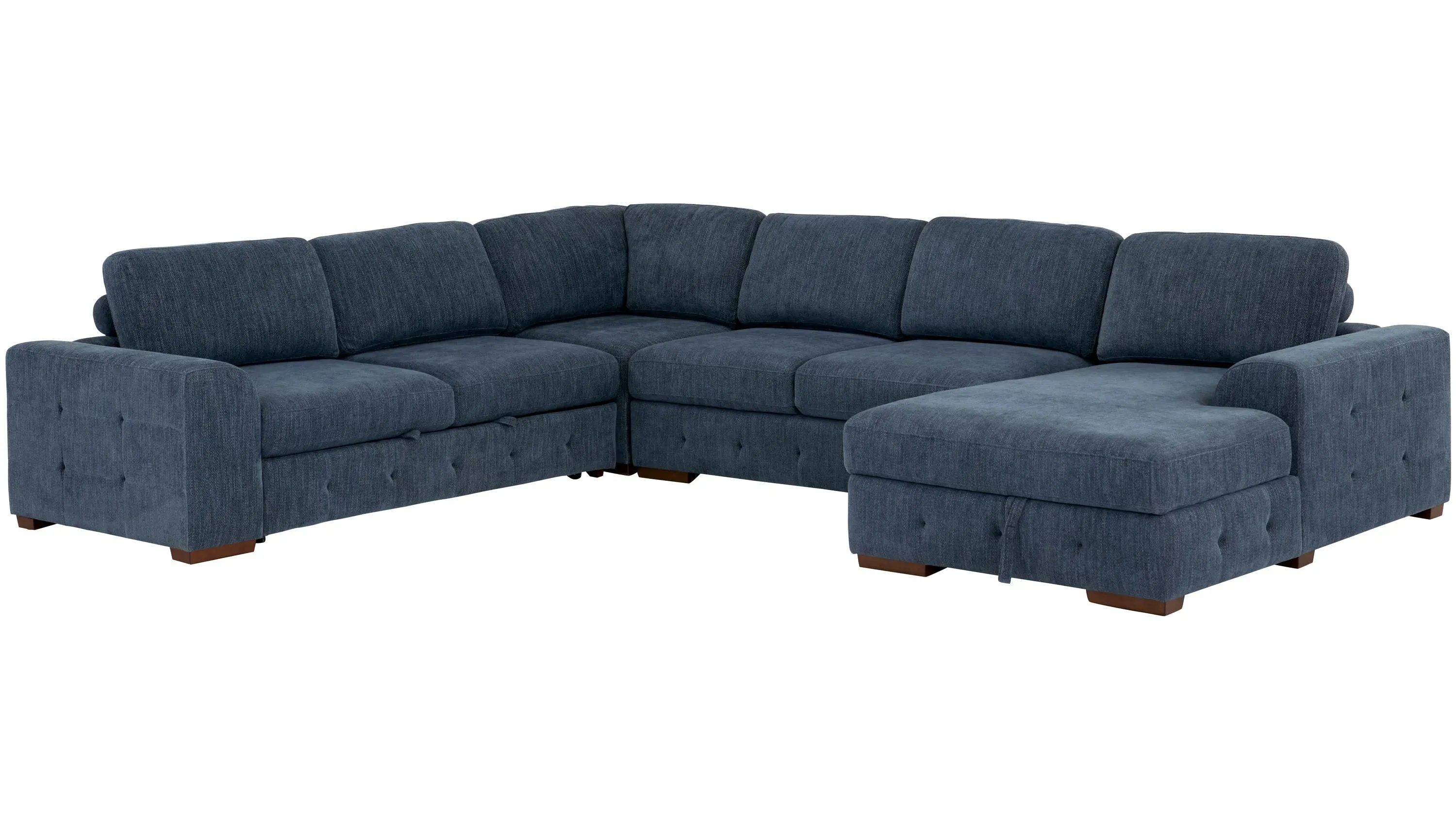 Dolman 4 pc. Sectional with Pop-Up Sleeper | Raymour & Flanigan