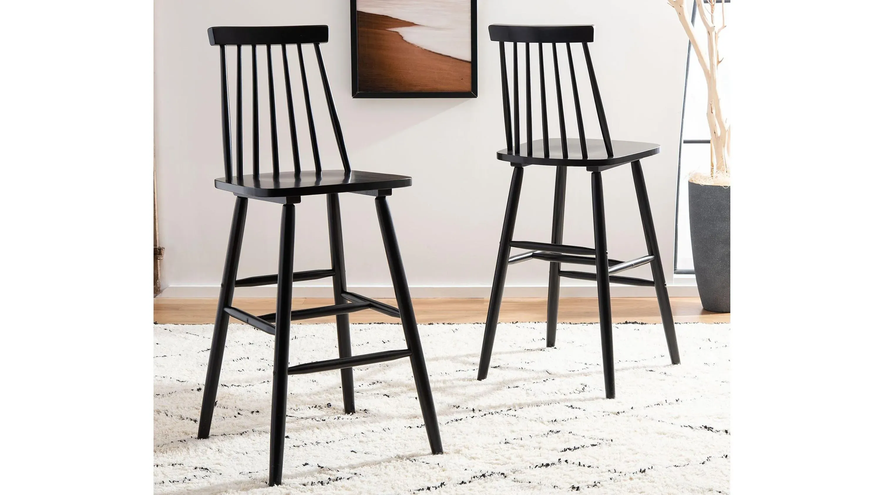 Giles Bar Stool - Set of 2 Black Product_Image_Carousel