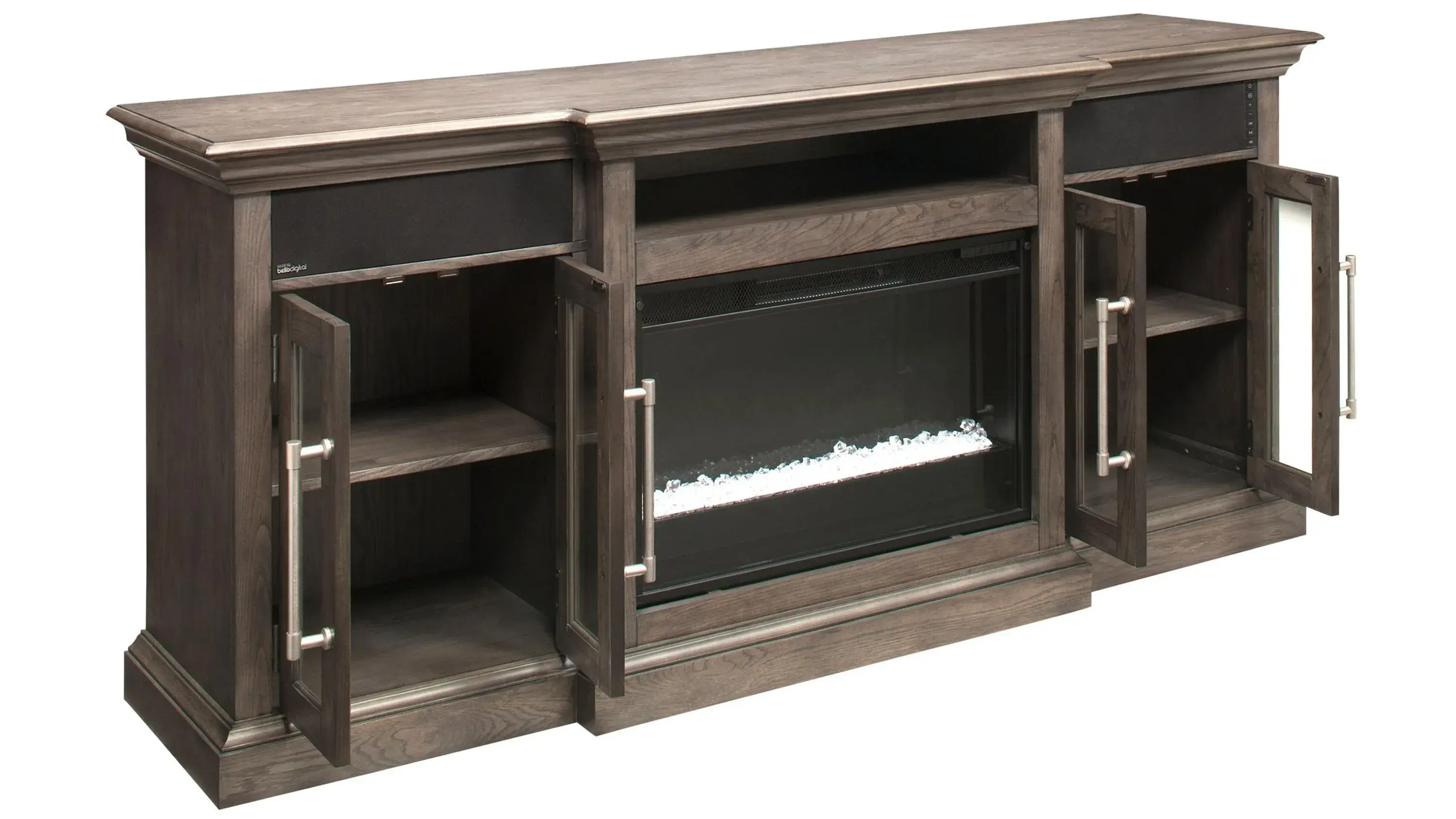 Twin Star Home Elise TV Console with Electric Fireplace - Thumbnail 3