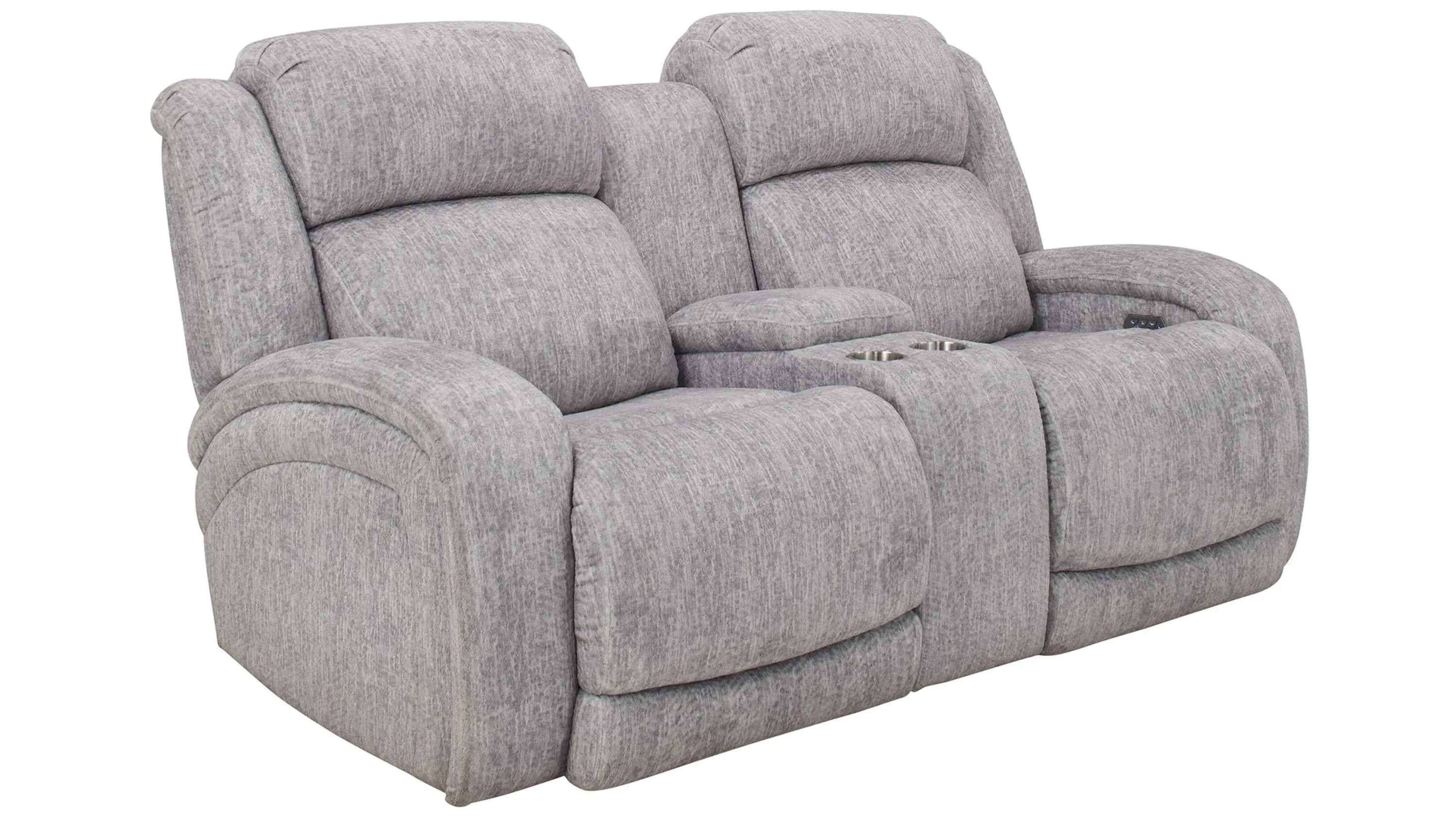 Zane Power Console Loveseat w/ Power Headrest and Power Lumbar