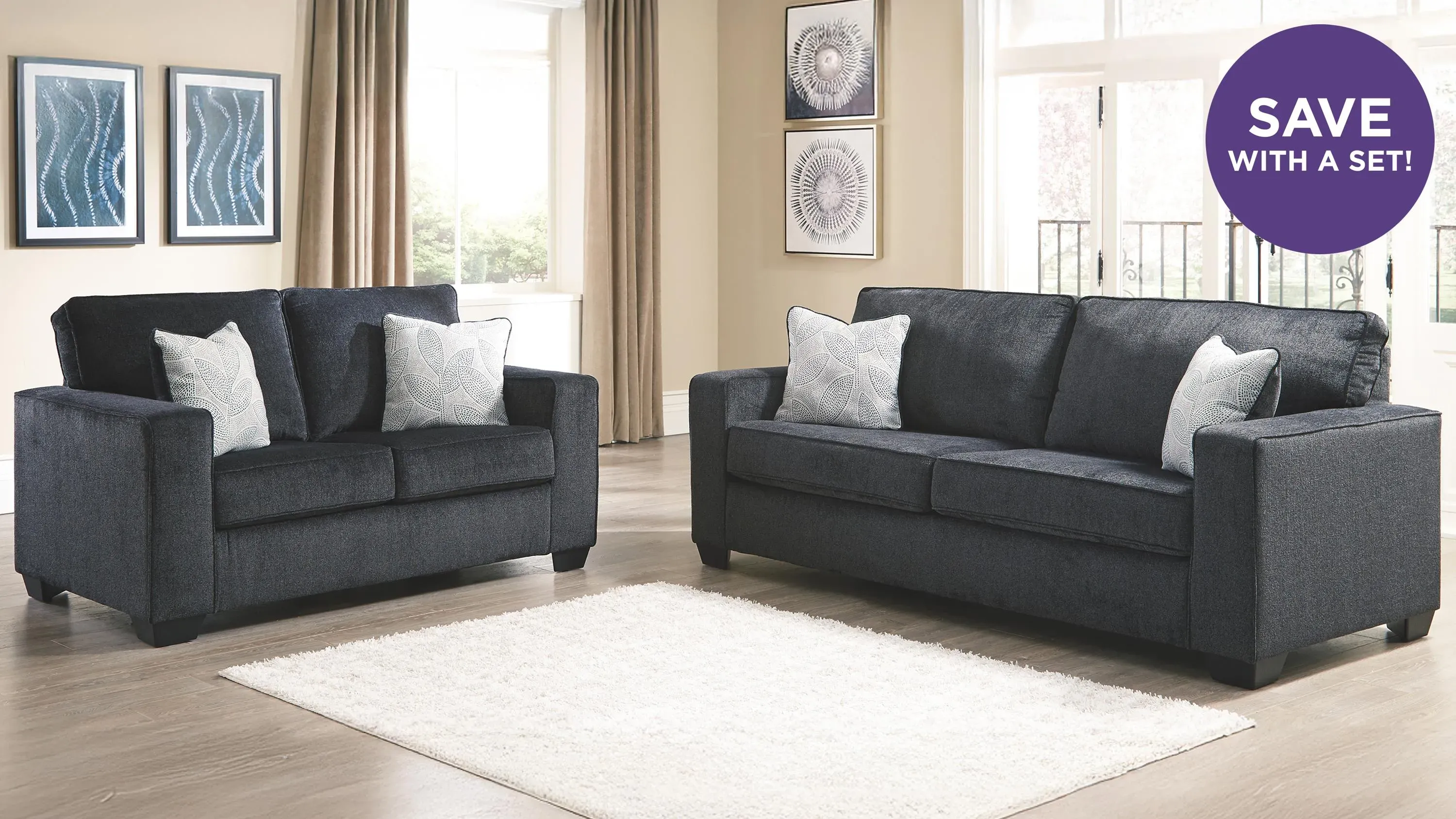 Adelson Living Room Set | Raymour & Flanigan
